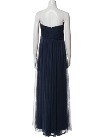 Amsale Strapless Long Dress