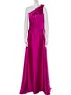 Amsale One-Shoulder Long Dress