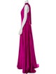Amsale One-Shoulder Long Dress