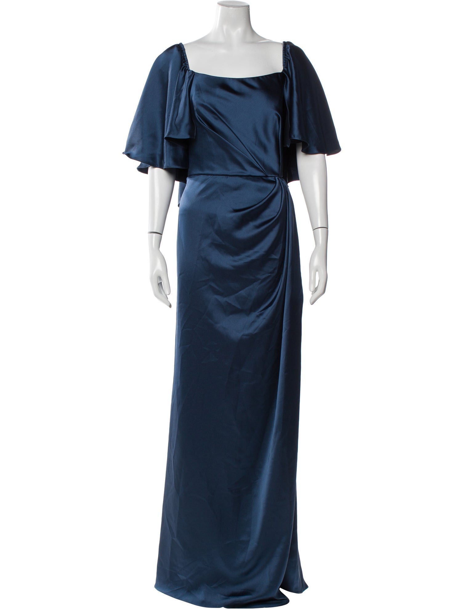 Amsale Square Neckline Long Dress