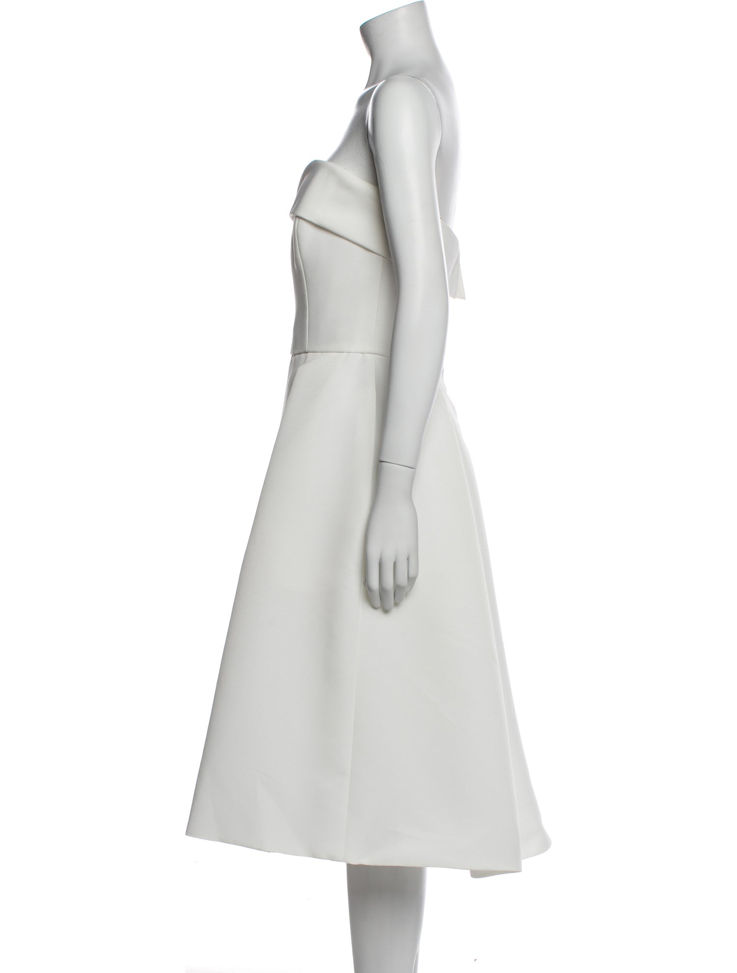 Amsale Strapless Knee-Length Dress w/ Tags