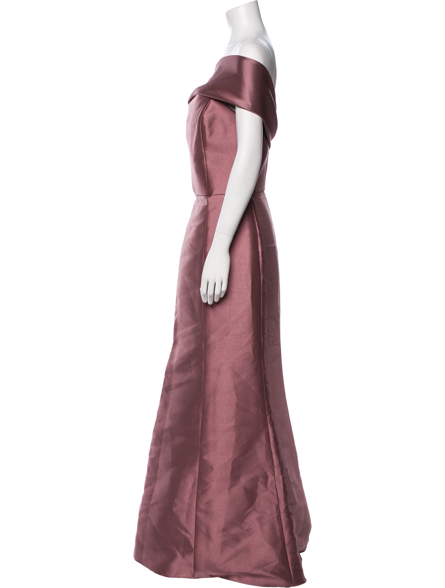 Amsale Off-The-Shoulder Long Dress