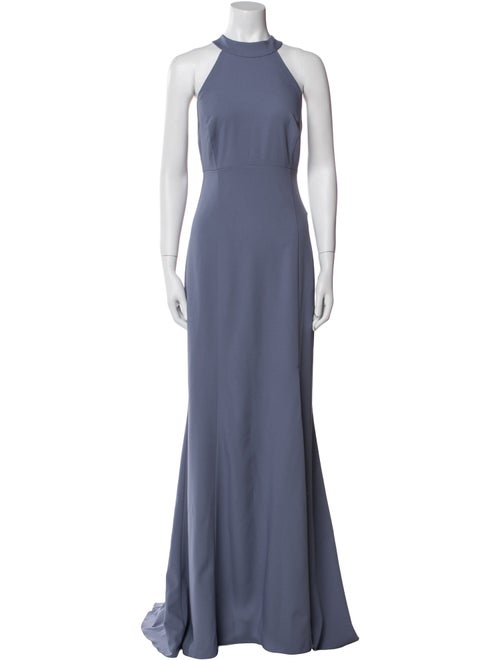 Amsale Halterneck Long Dress