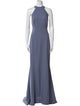 Amsale Halterneck Long Dress