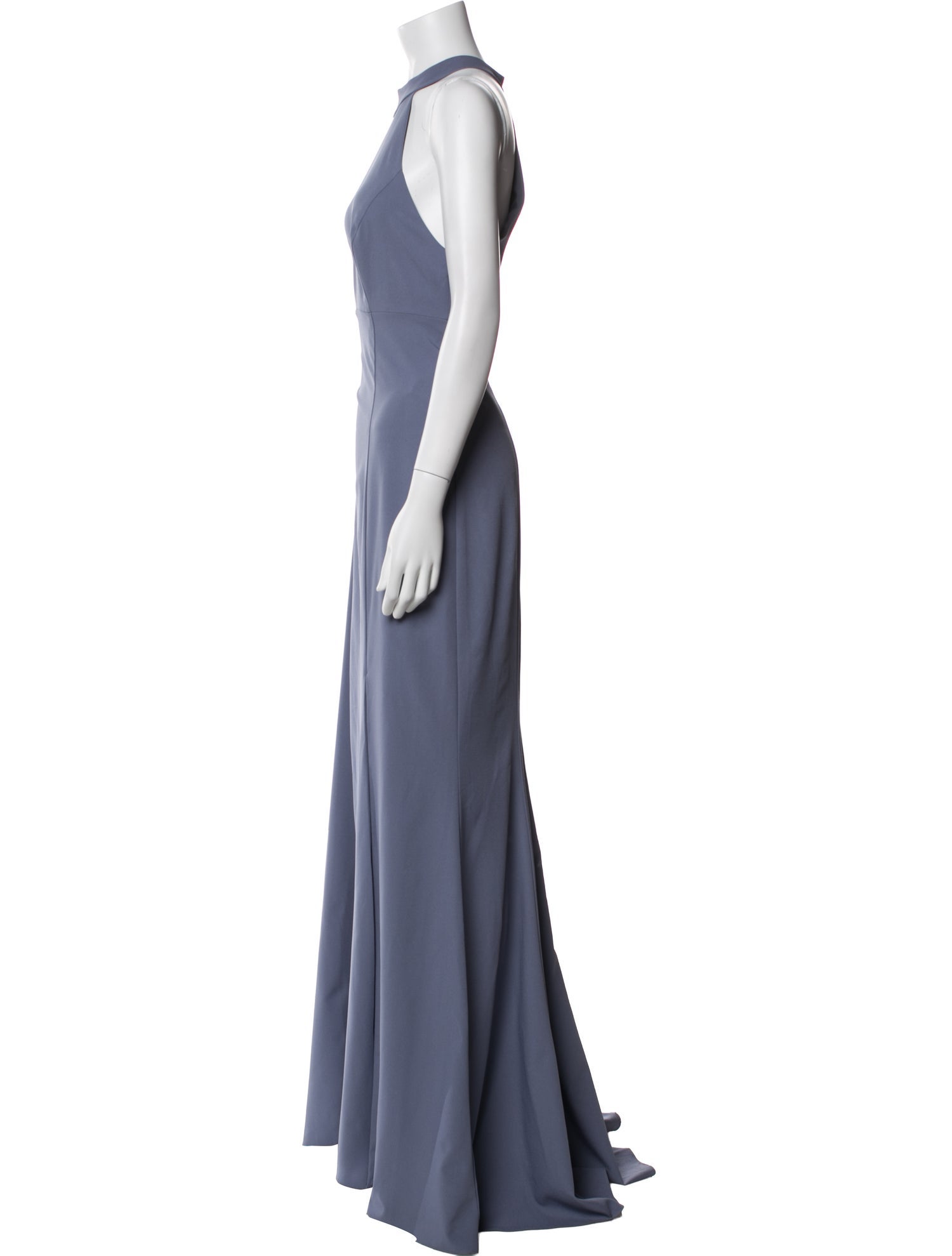 Amsale Halterneck Long Dress