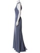 Amsale Halterneck Long Dress