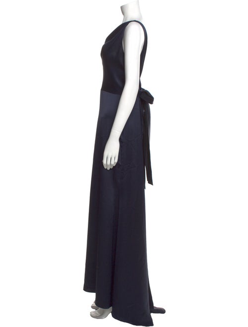 Amsale Cowl Neck Long Dress