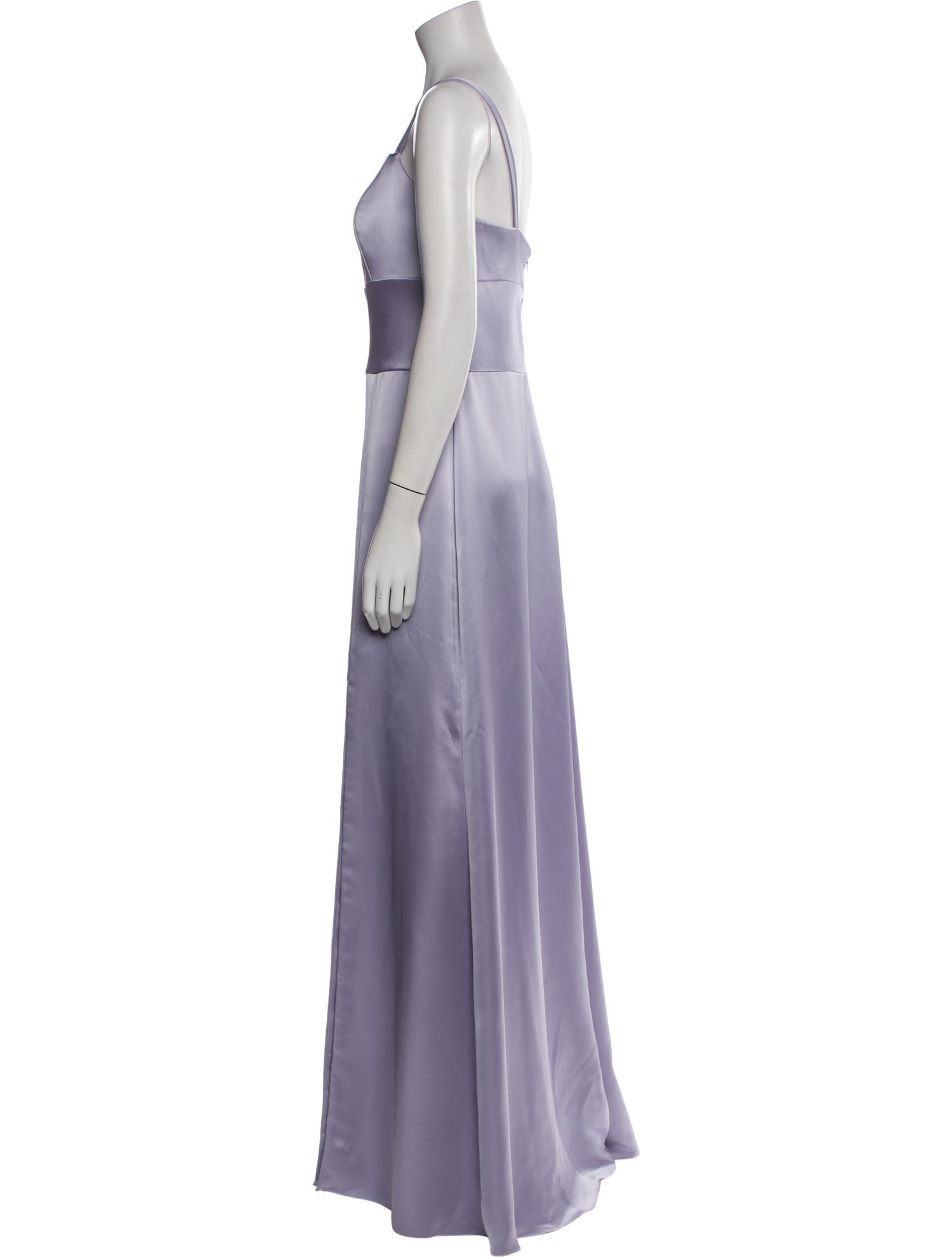 Amsale Square Neckline Long Dress