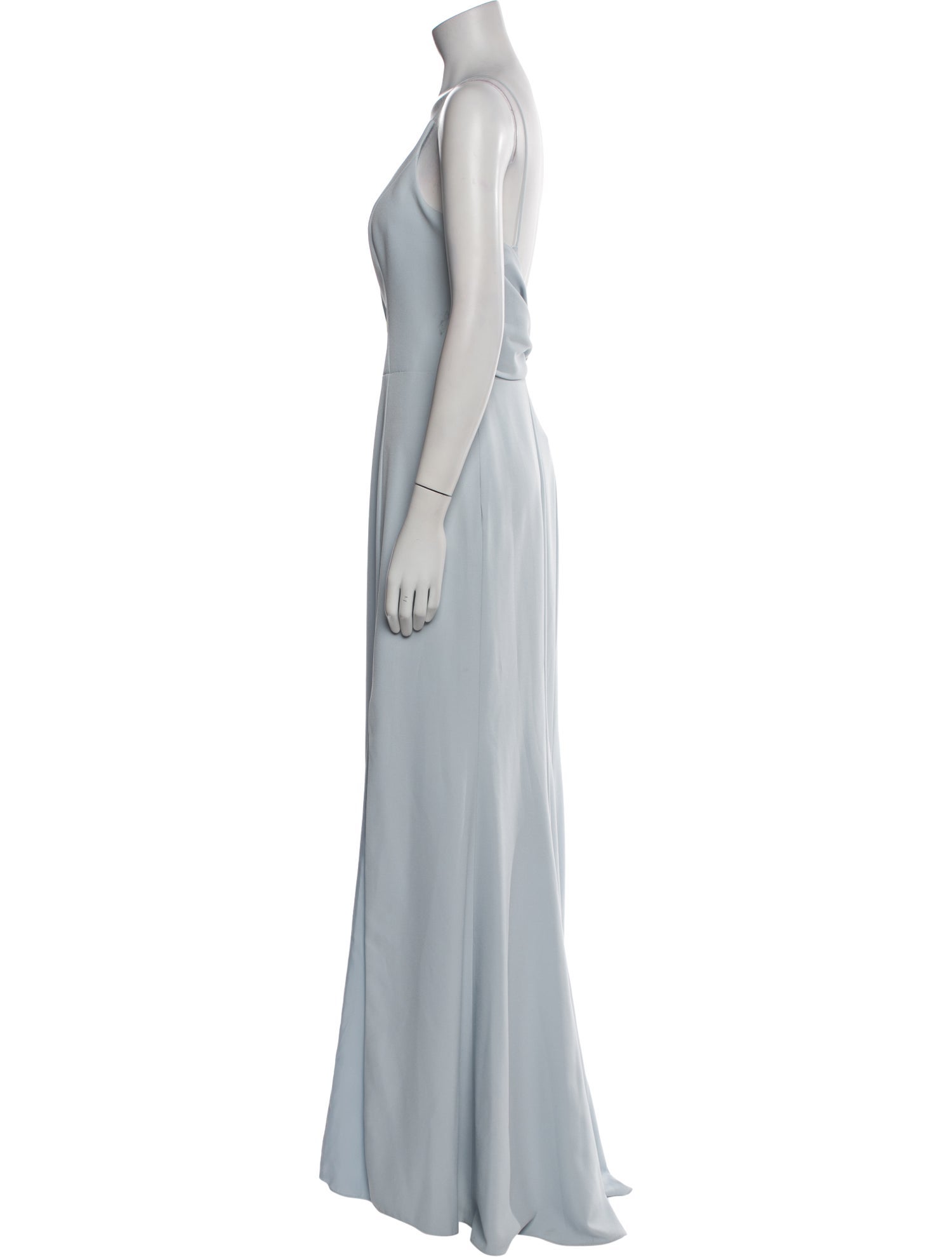 Amsale Square Neckline Long Dress