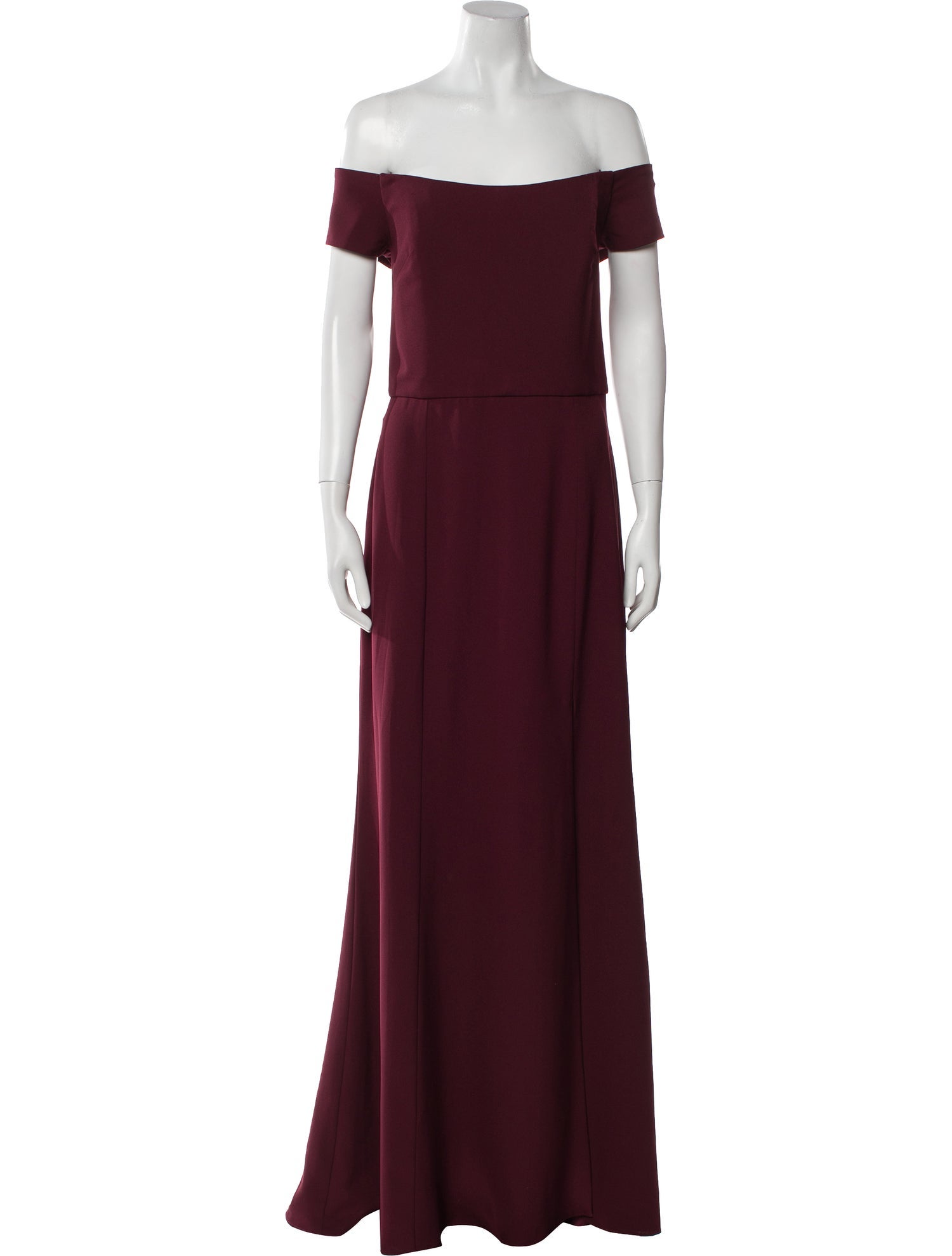 Amsale Off-The-Shoulder Long Dress