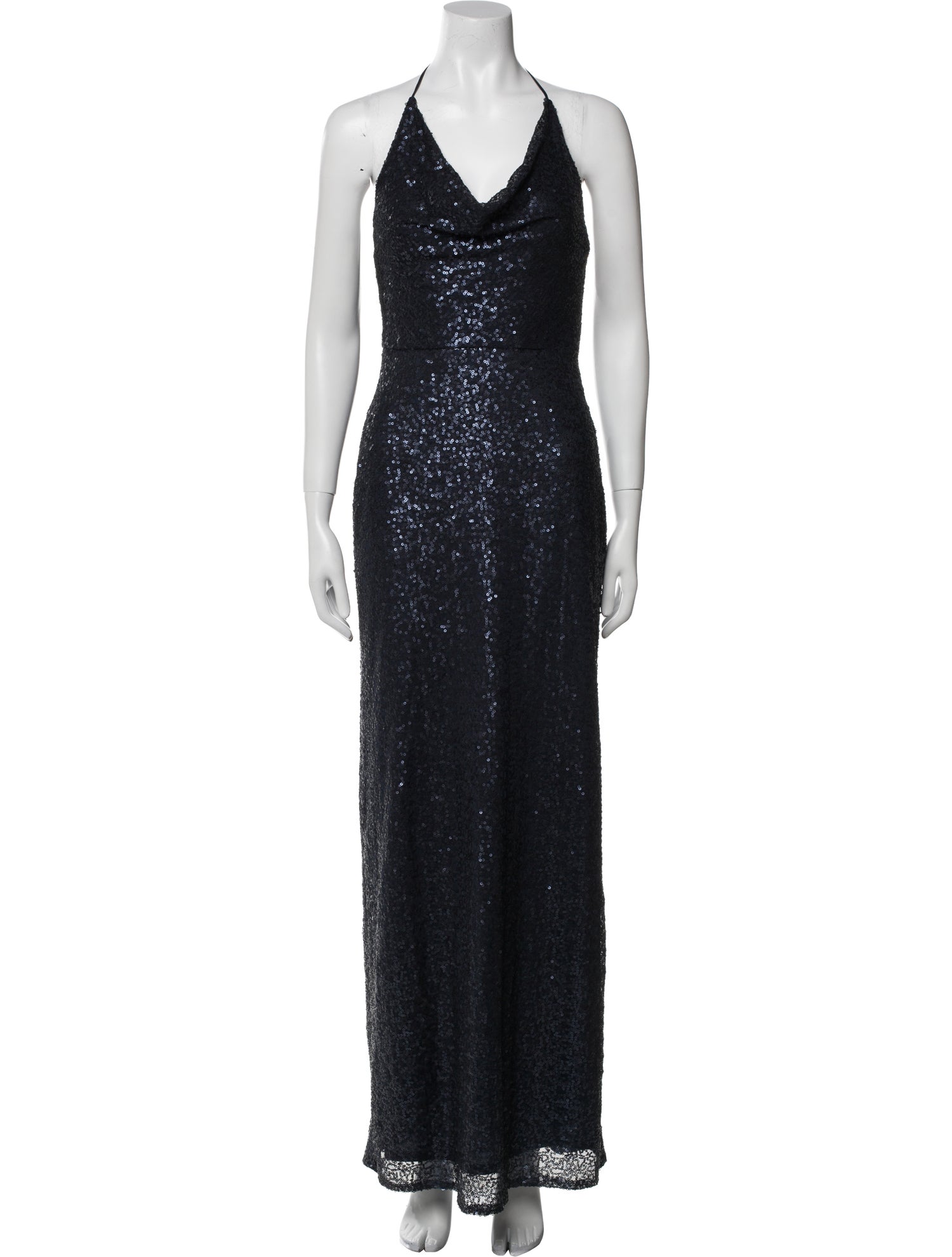 Amsale Cowl Neck Long Dress