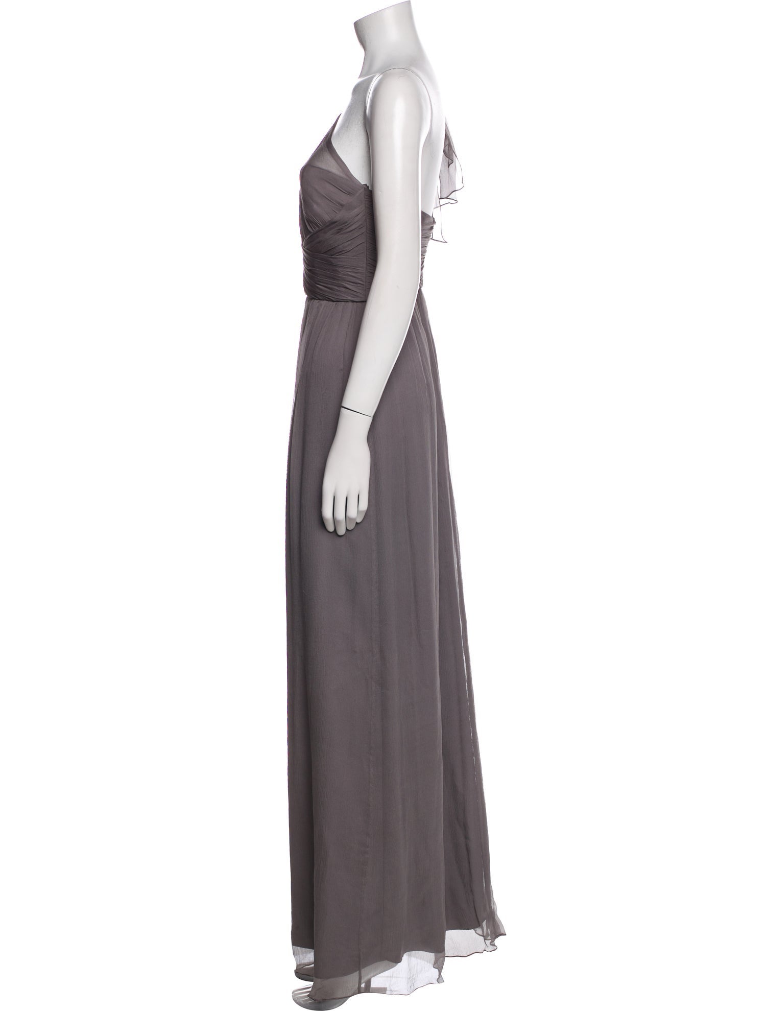 Amsale Silk Long Dress