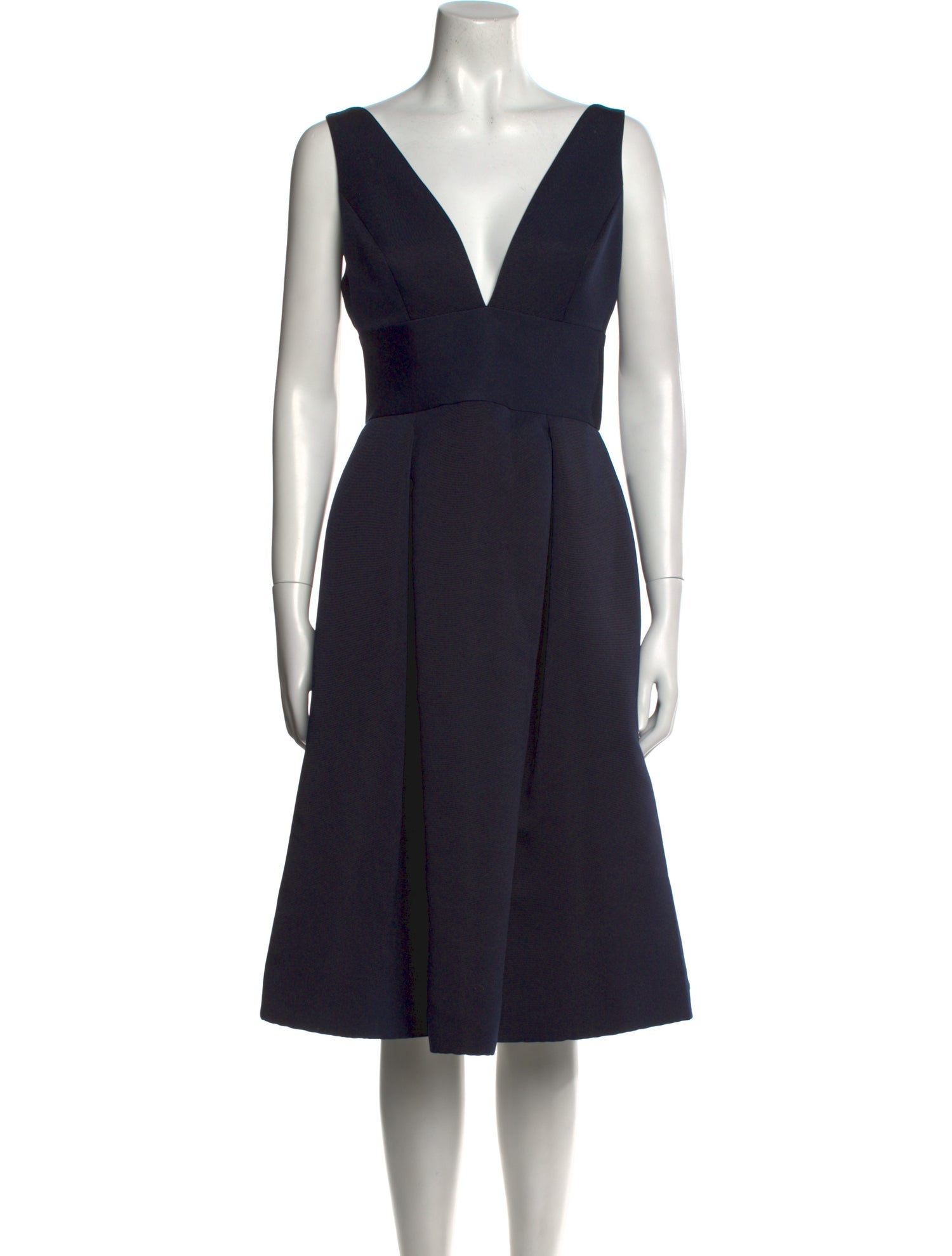 Amsale V-Neck Knee-Length Dress w/ Tags