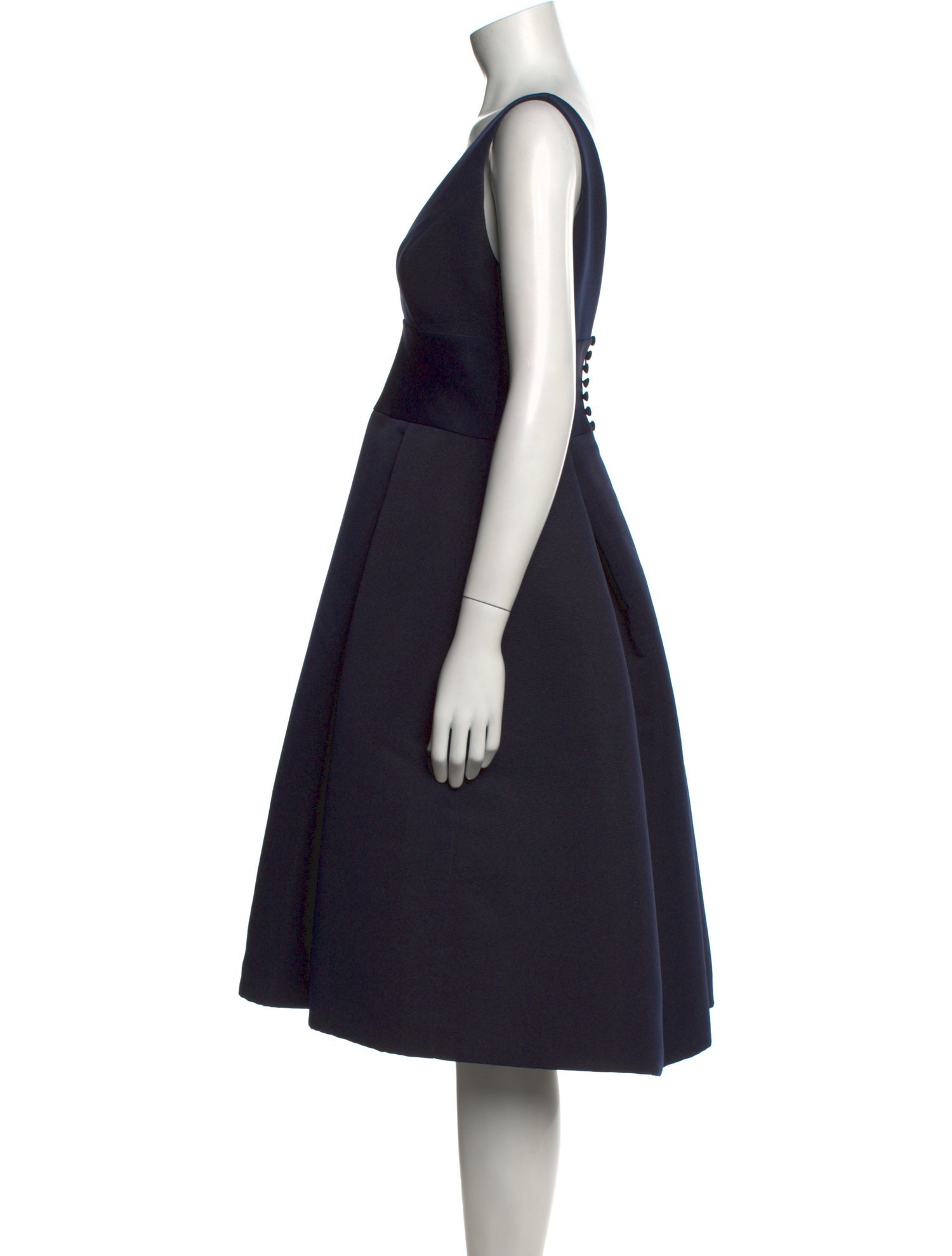 Amsale V-Neck Knee-Length Dress w/ Tags