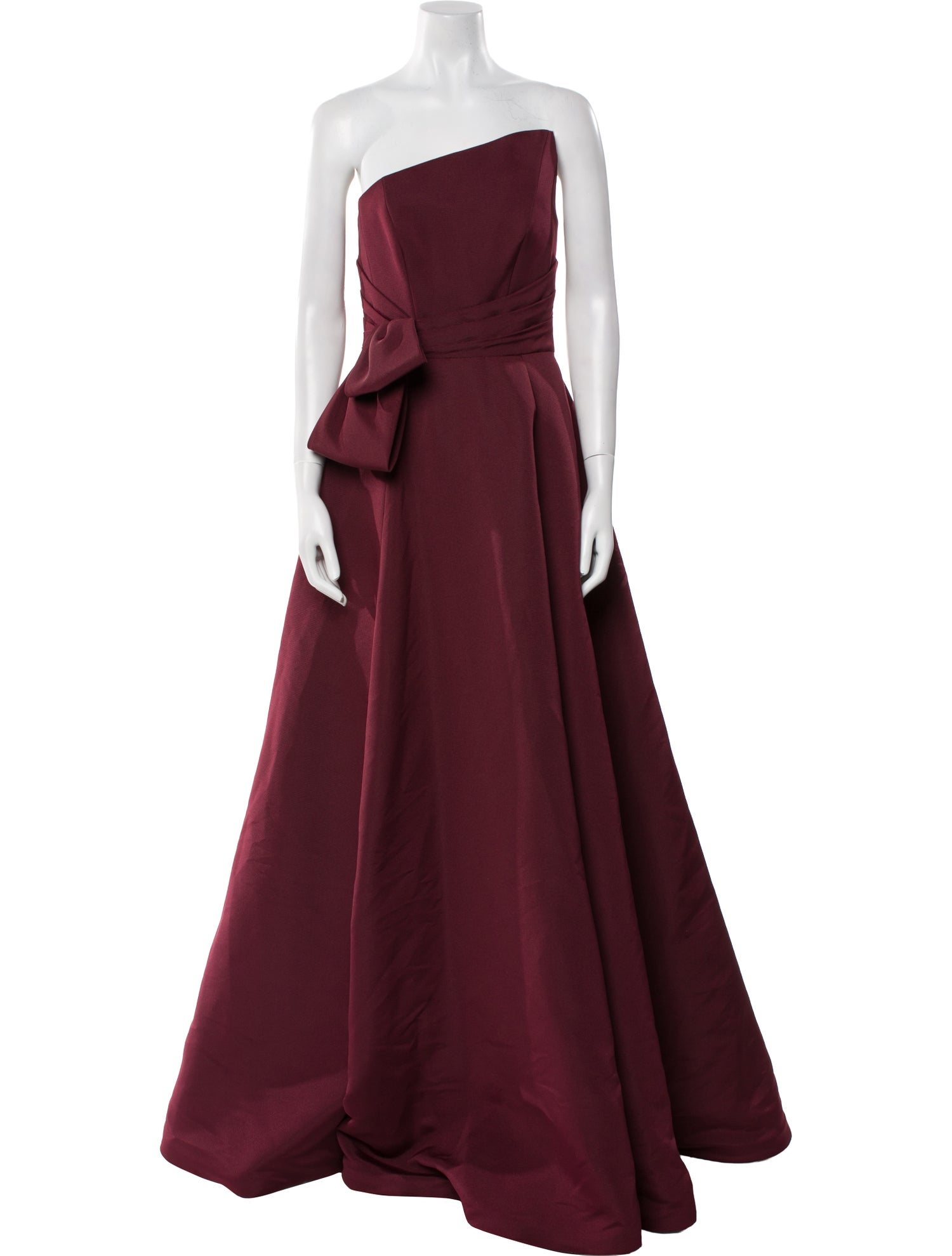 princess polly baby blue dress Amsale Strapless Long Dress - Burgundy Dresses, Clothing - WAMSA24916