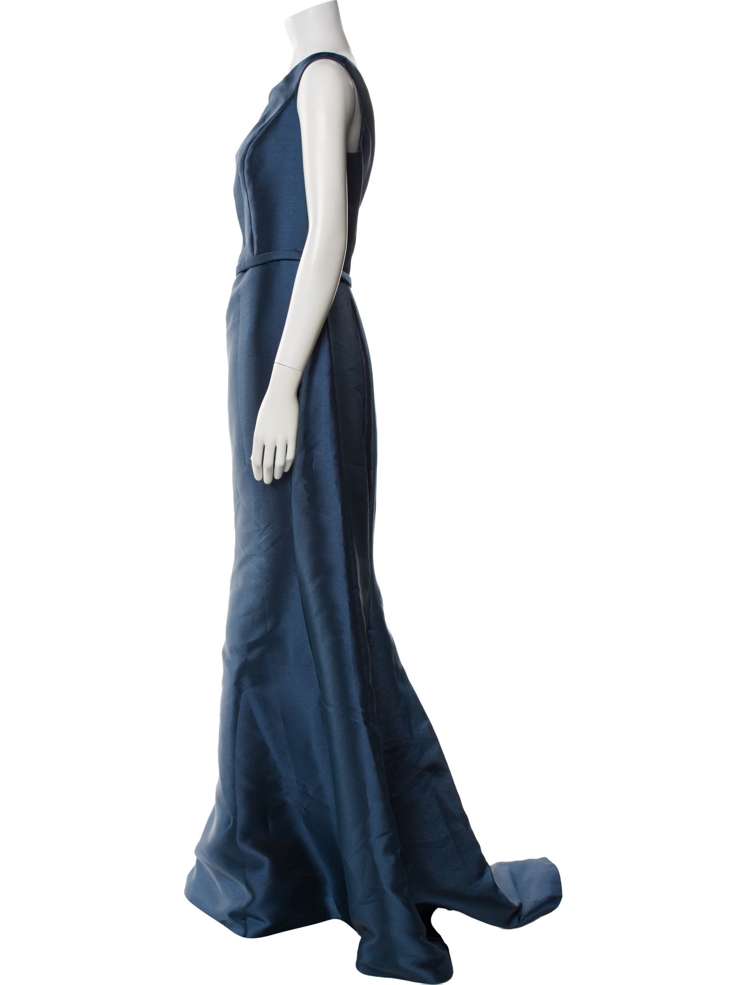 Amsale Cowl Neck Long Dress