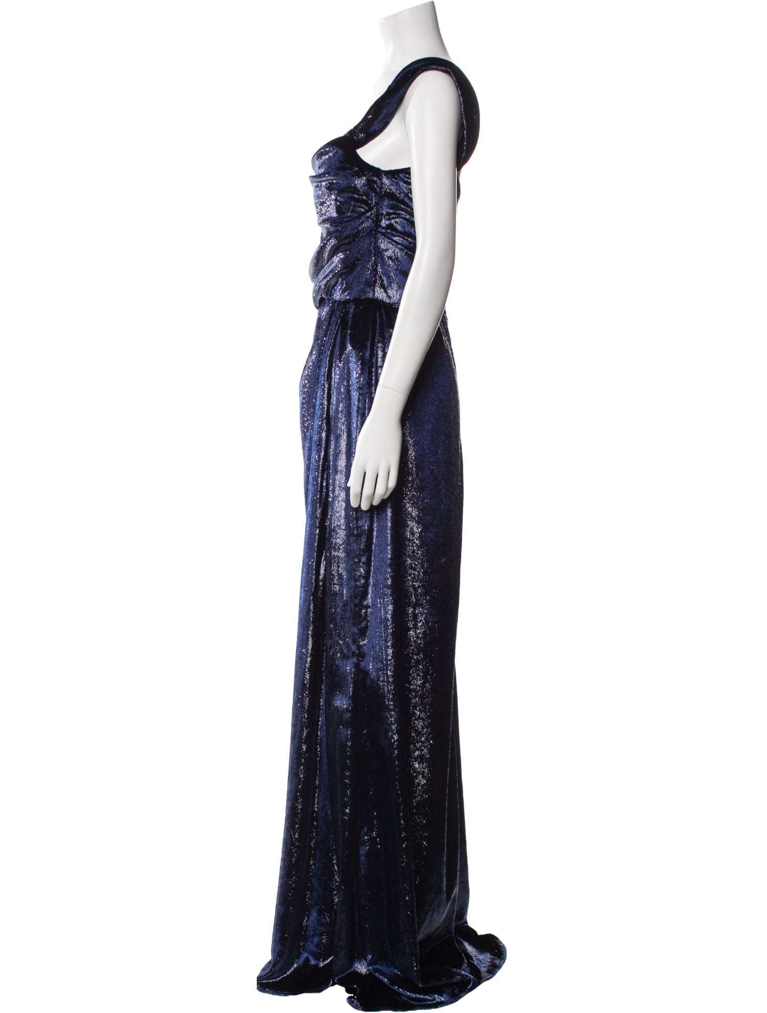 Amsale Cowl Neck Long Dress