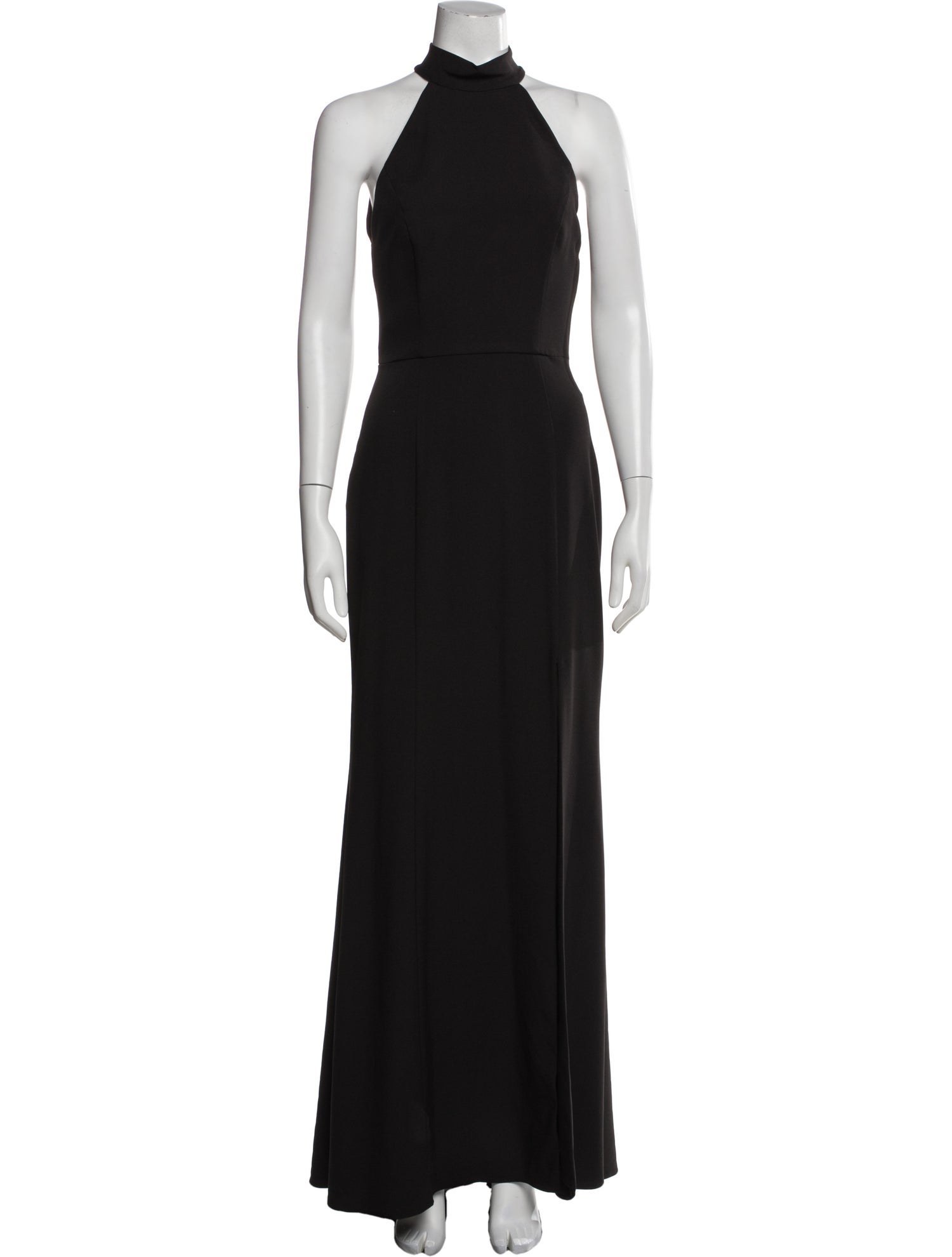 Amsale Mock Neck Long Dress