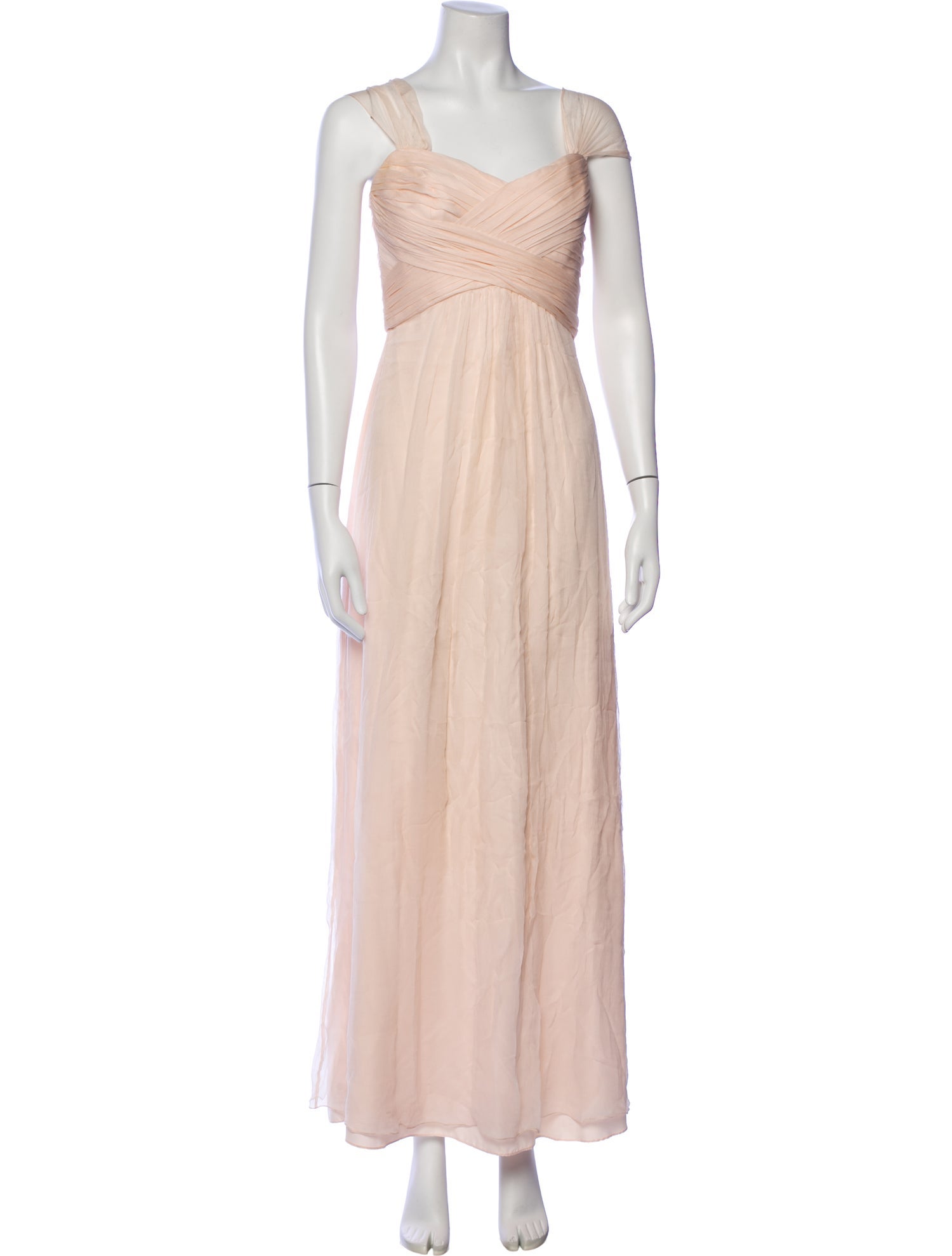 Amsale Silk Long Dress