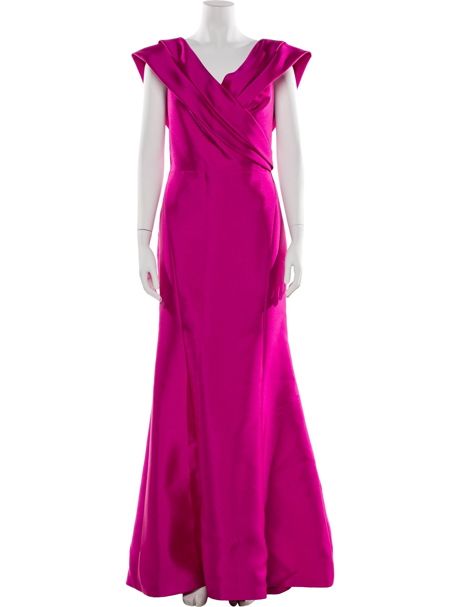 Amsale Cowl Neck Long Dress