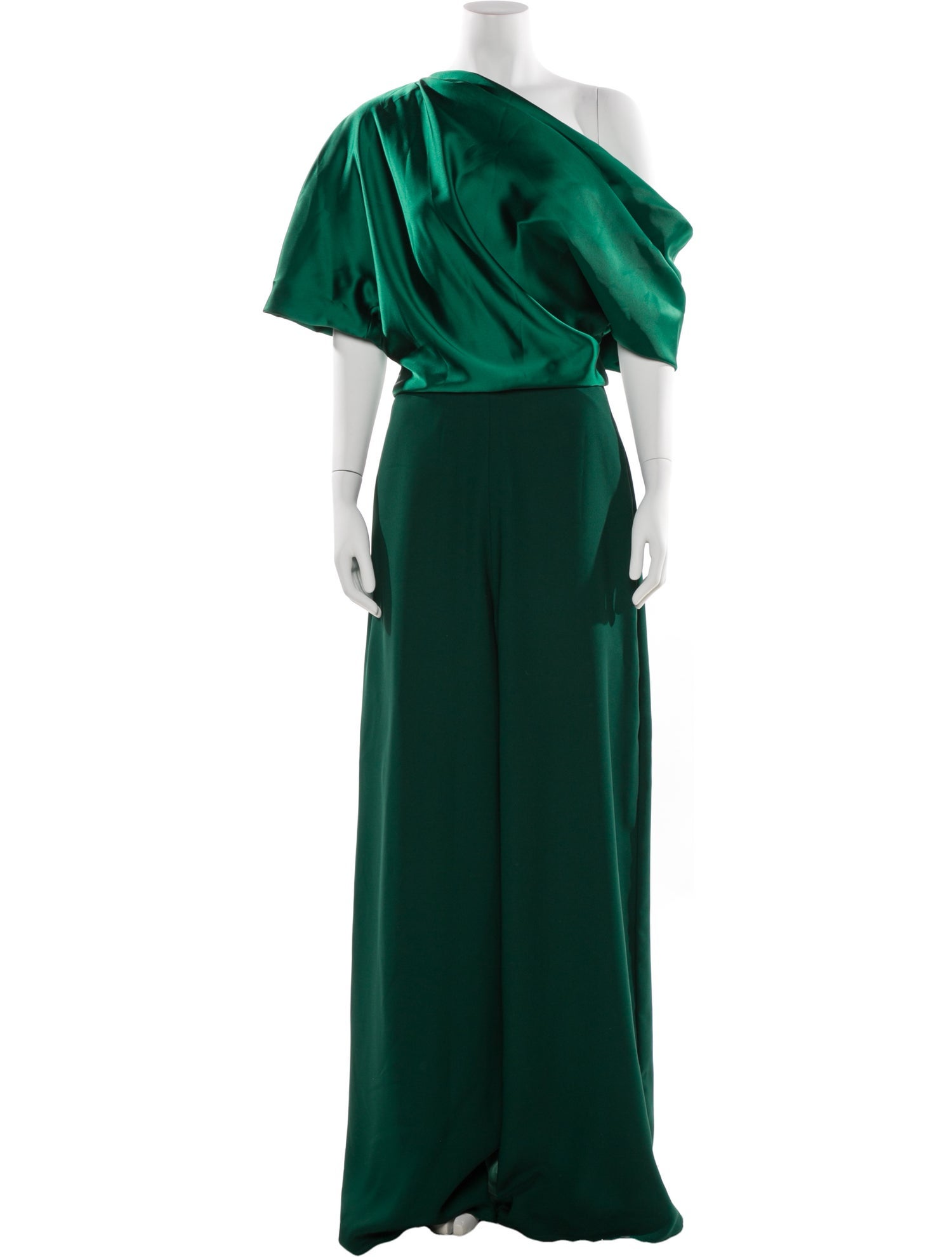 Amsale One-Shoulder Jumpsuit