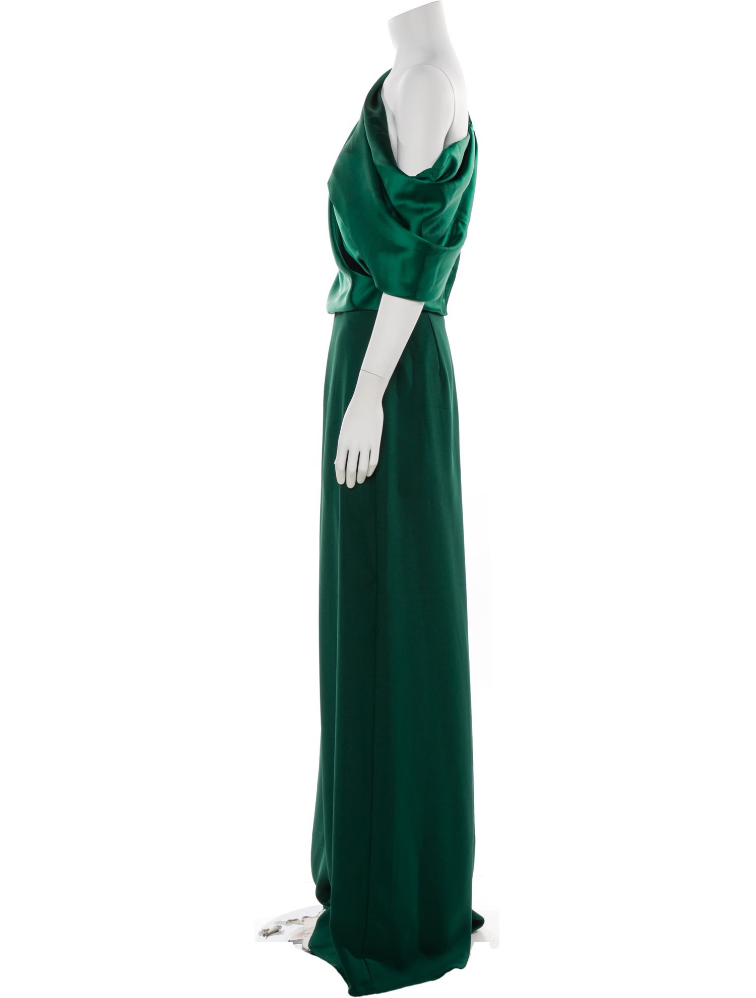 Amsale One-Shoulder Jumpsuit