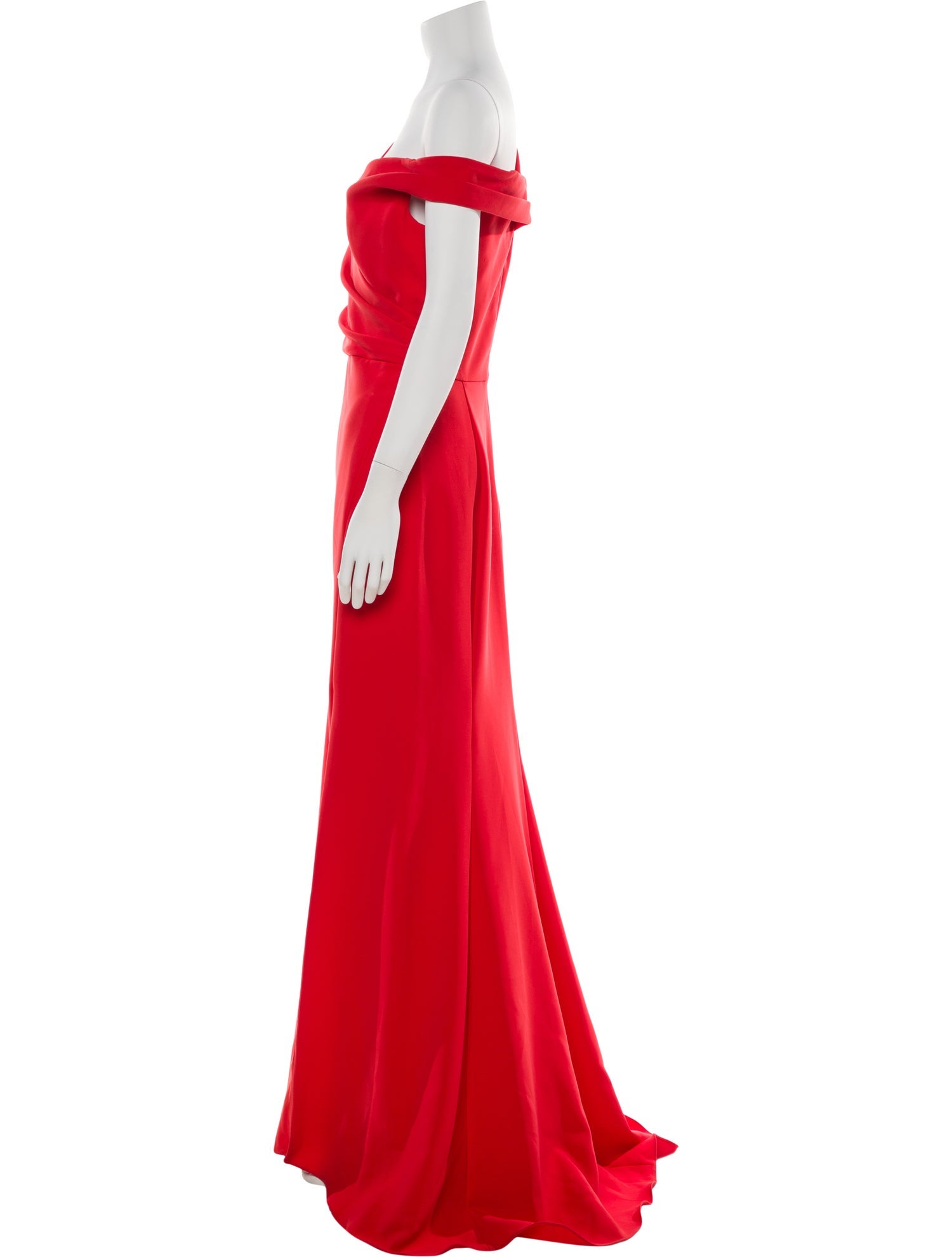 Amsale Asymmetrical Long Dress