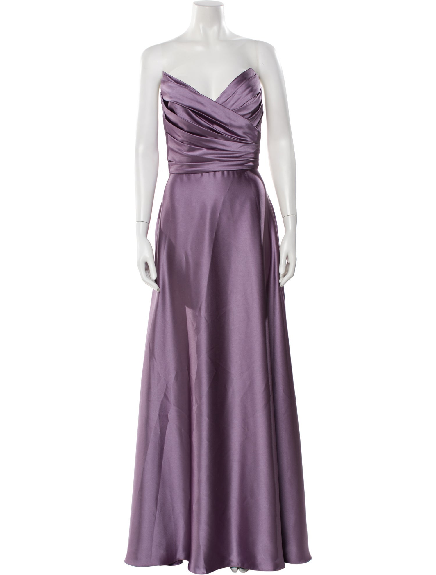 Amsale Strapless Long Dress
