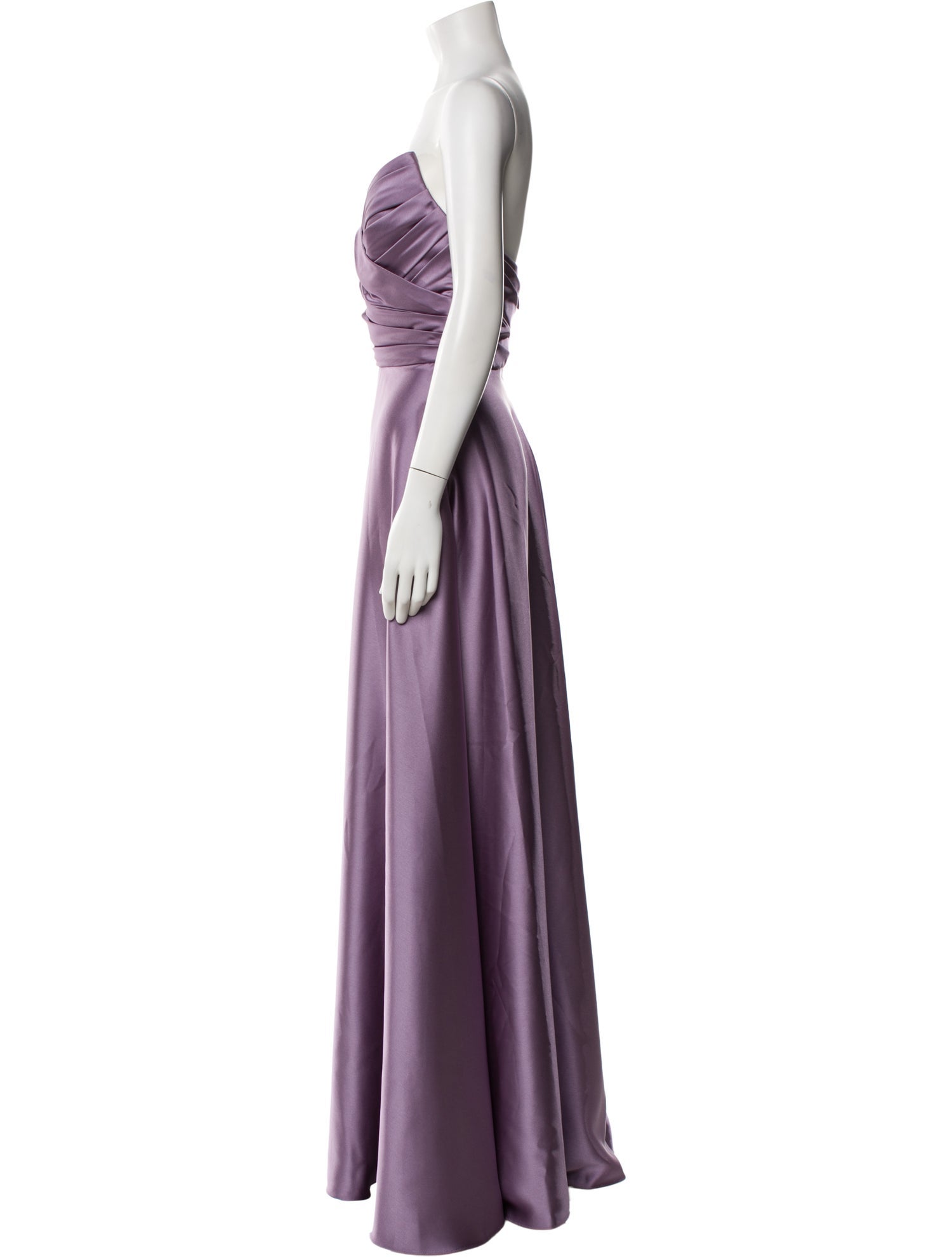 Amsale Strapless Long Dress
