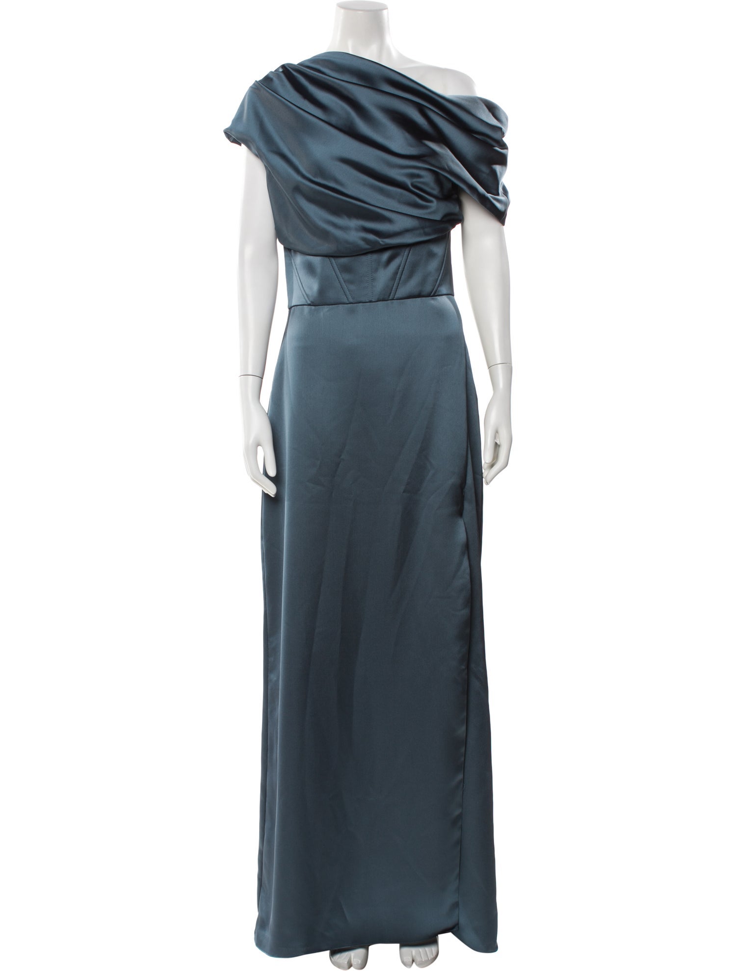 Amsale Cowl Neck Long Dress