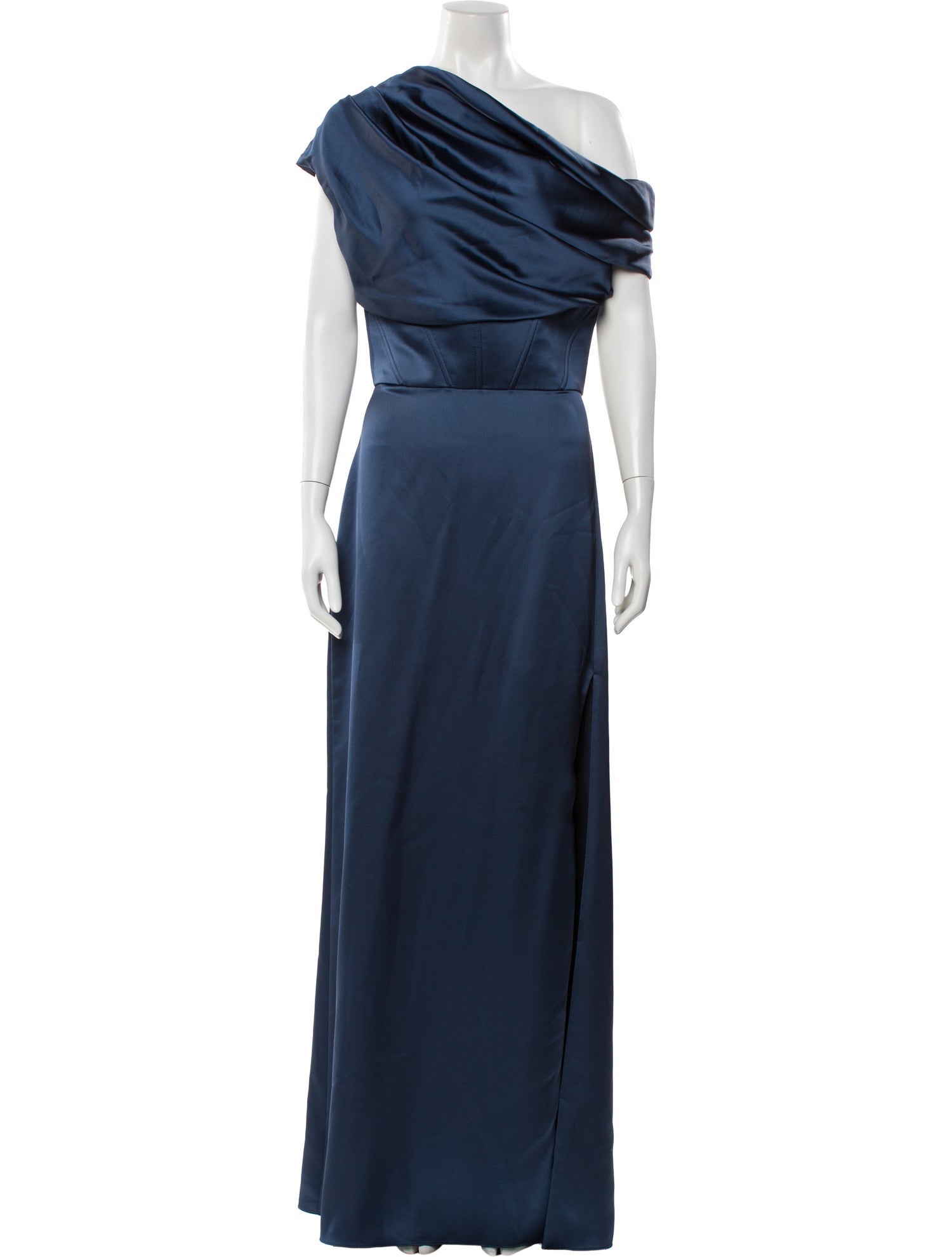 Amsale Cowl Neck Long Dress