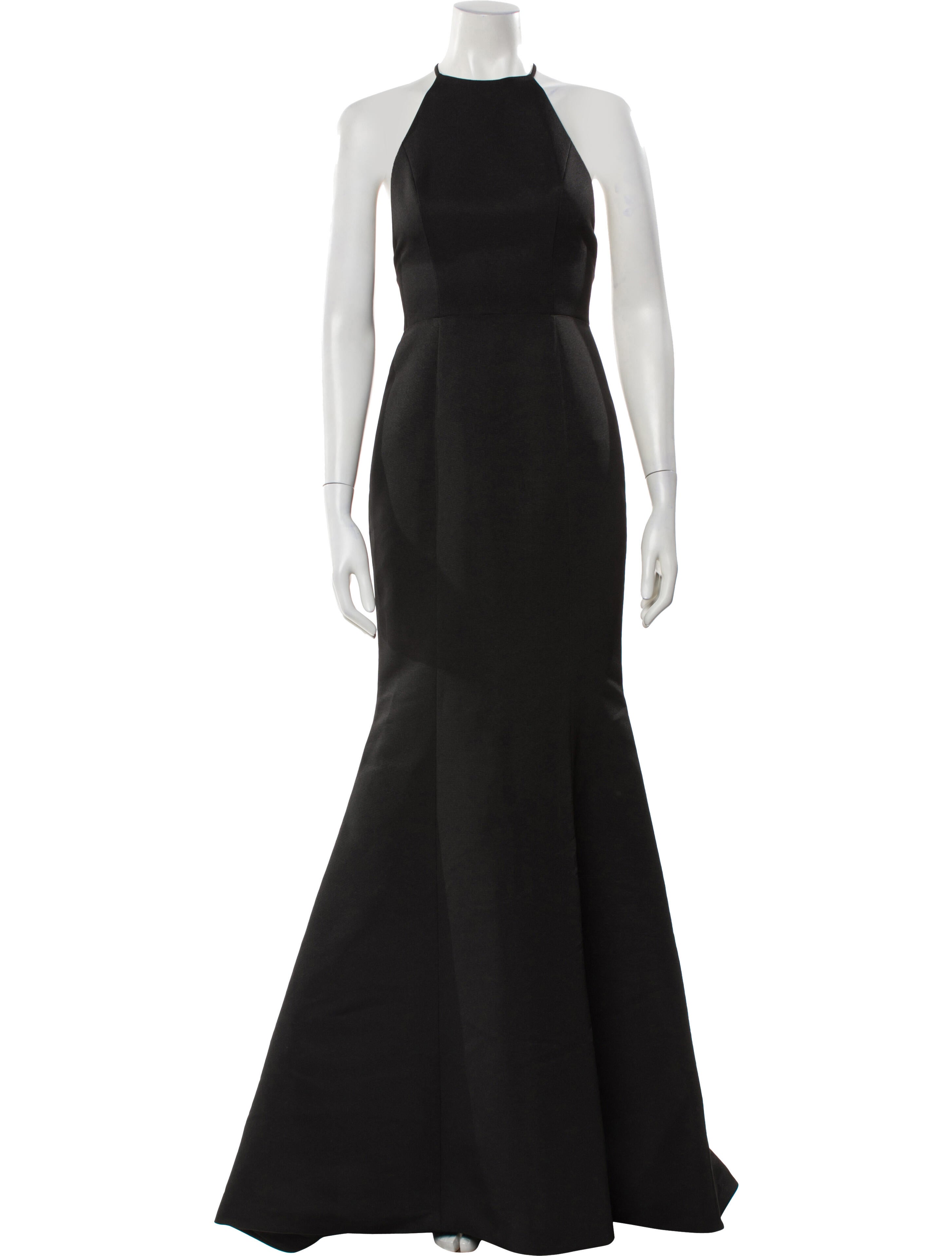 Amsale Halterneck Long Dress