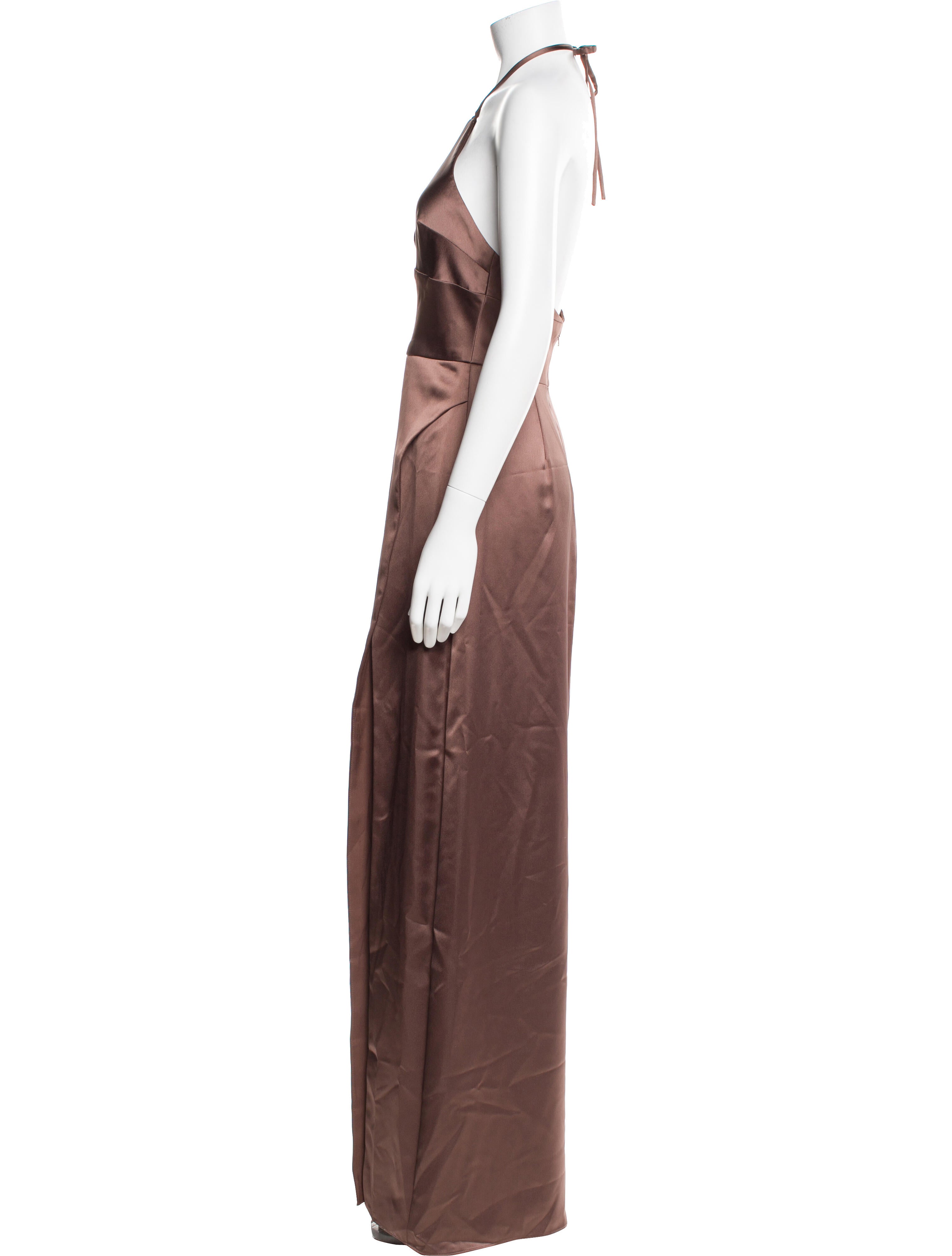 Amsale Halterneck Long Dress w/ Tags