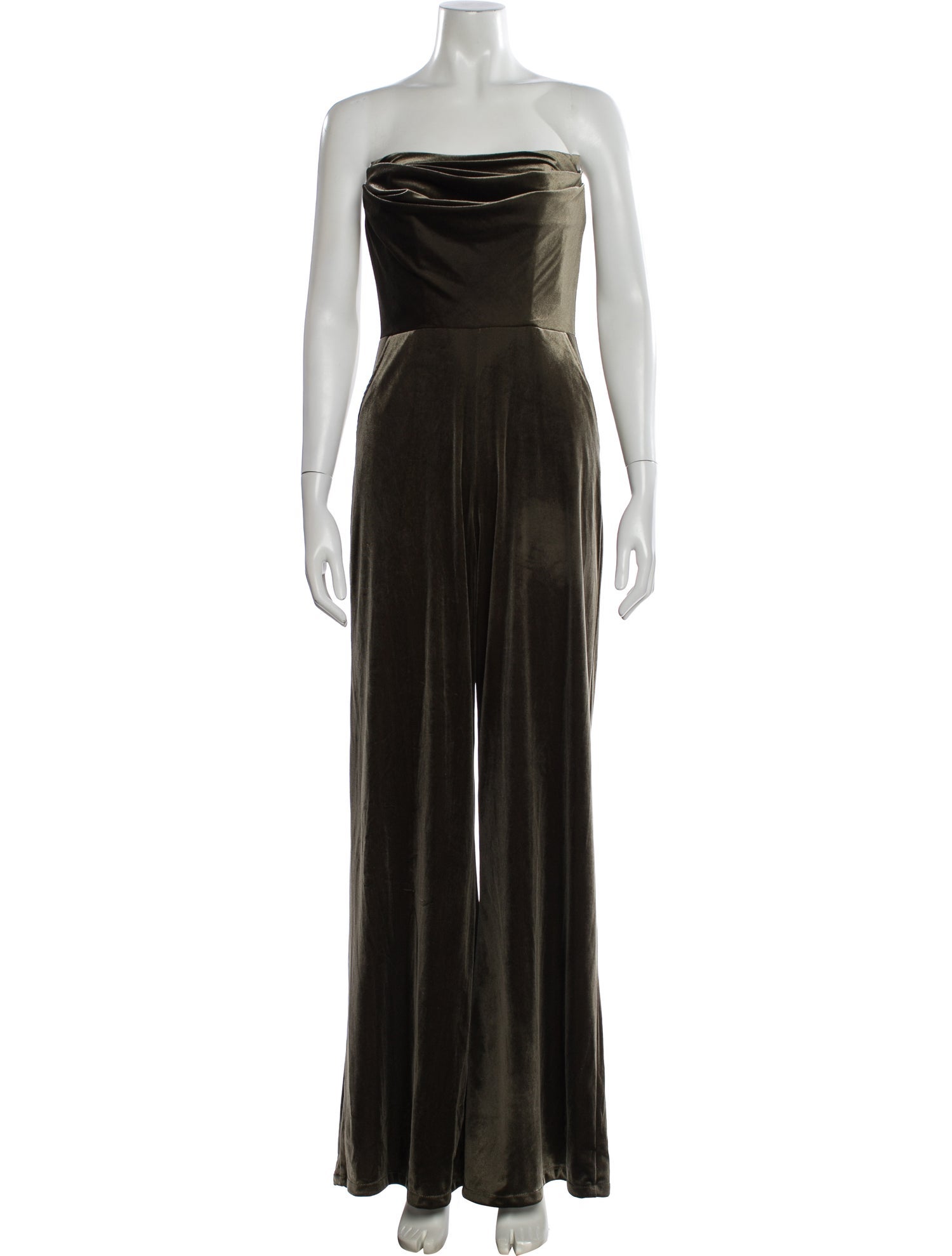 Amsale Silk Strapless Jumpsuit w/ Tags