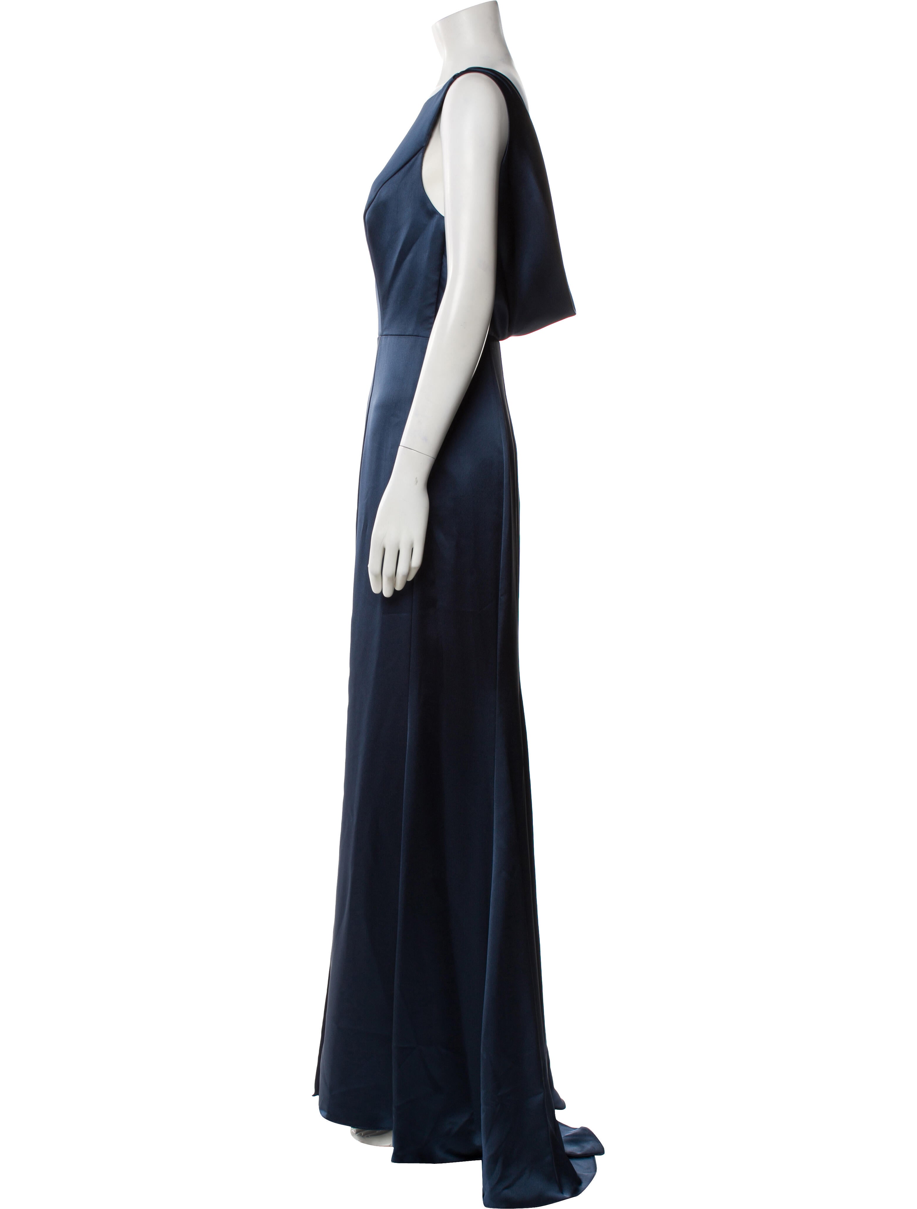 Amsale Bateau Neckline Long Dress w/ Tags