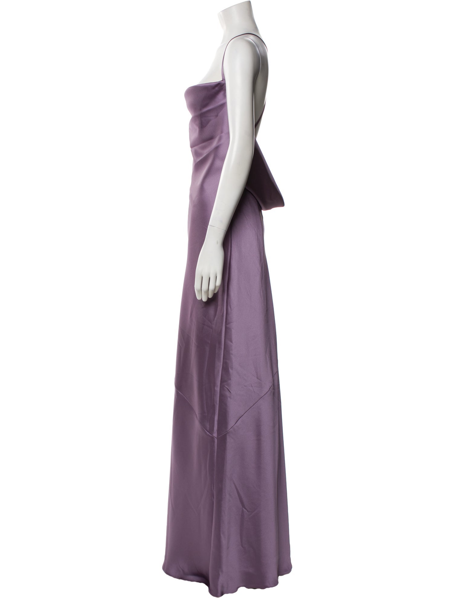 Amsale Square Neckline Long Dress w/ Tags