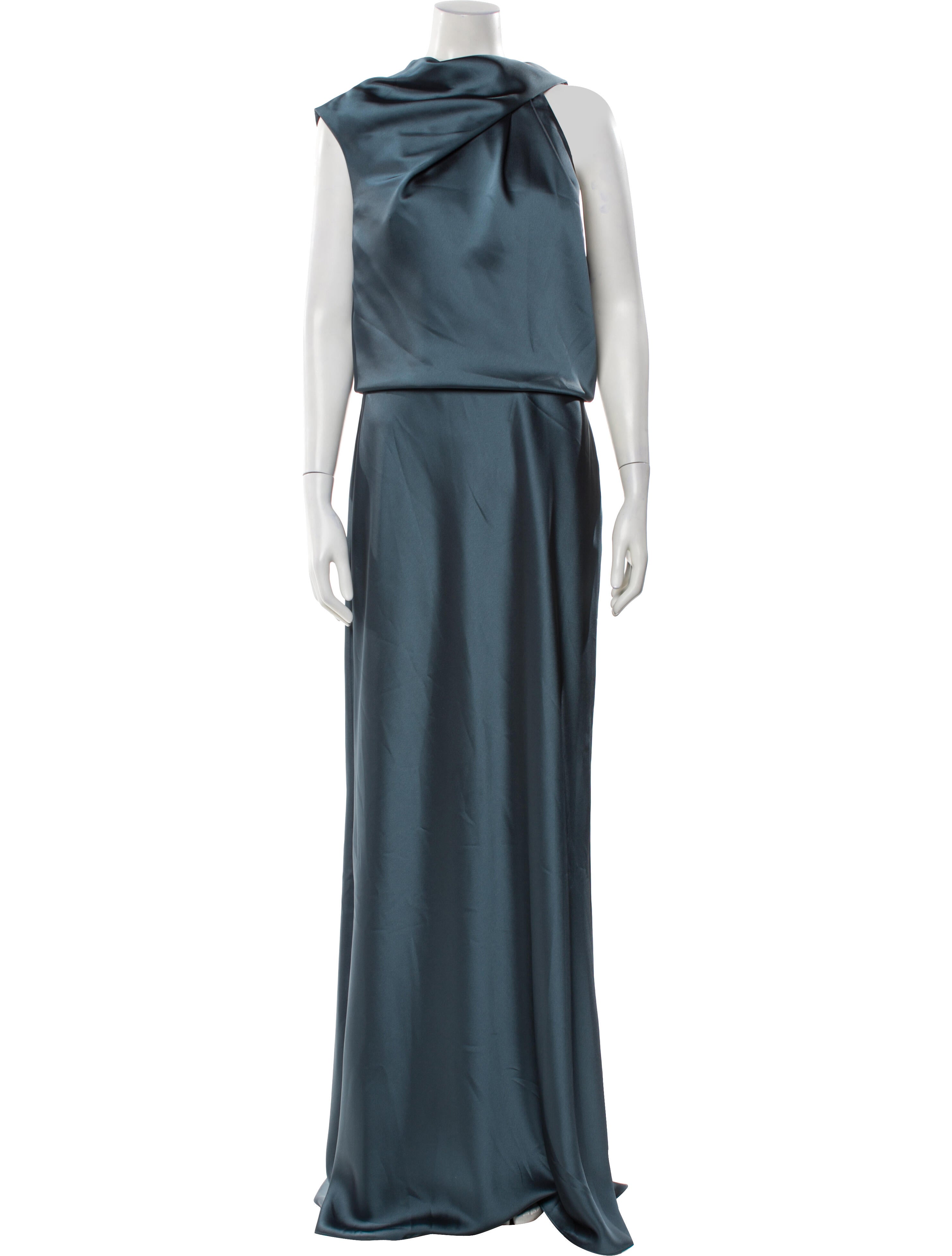 Amsale Cowl Neck Long Dress w/ Tags