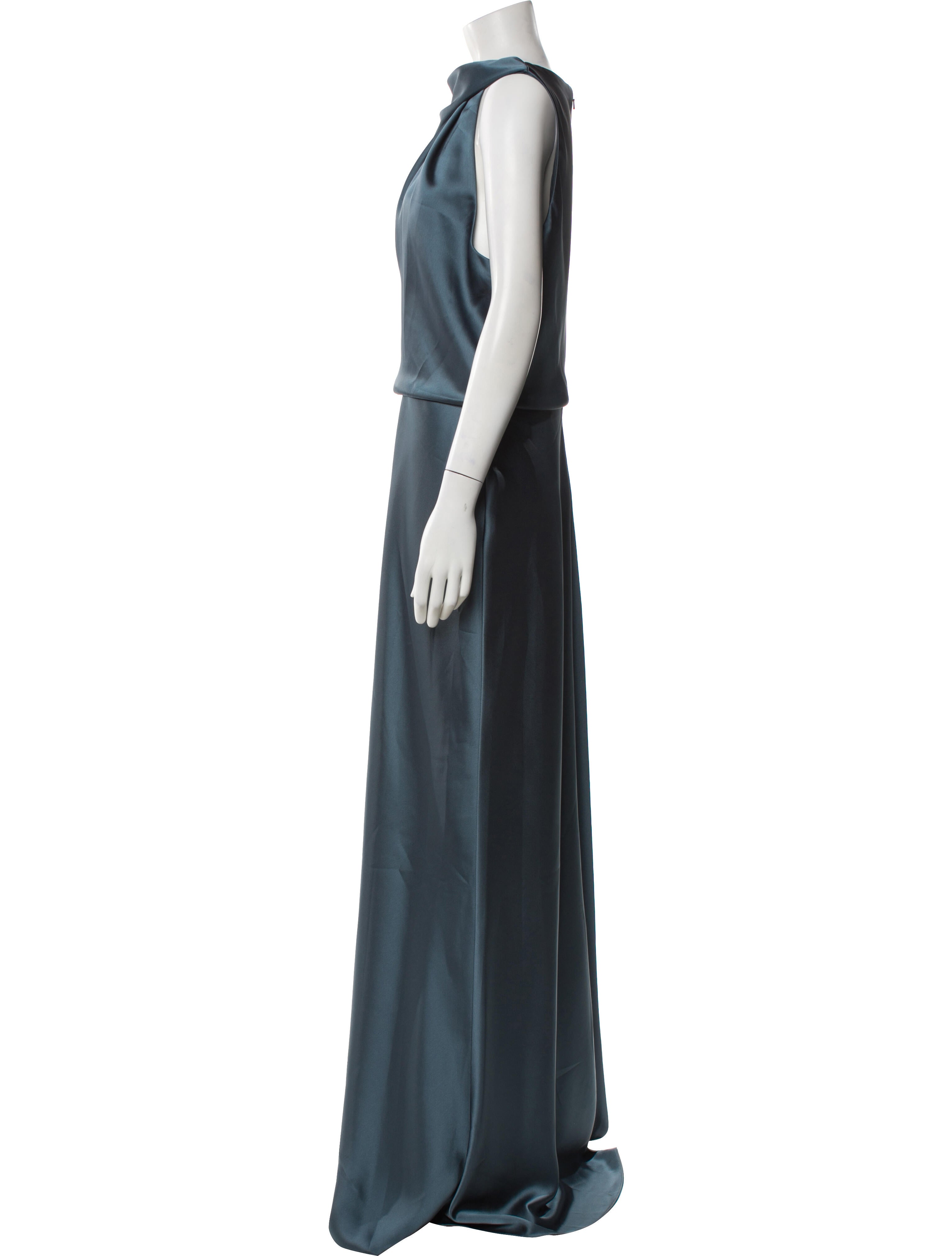Amsale Cowl Neck Long Dress w/ Tags
