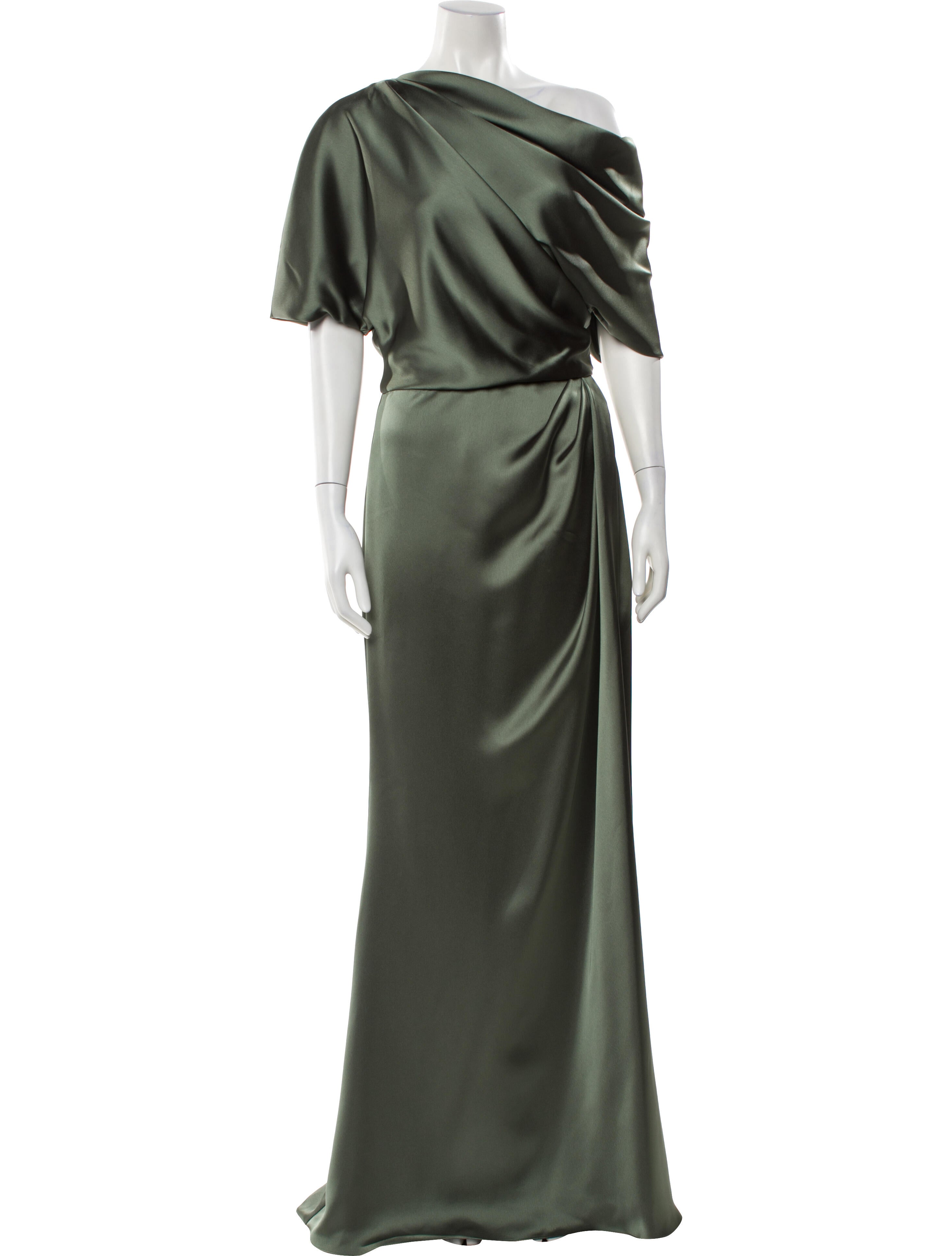 Amsale Cowl Neck Long Dress w/ Tags