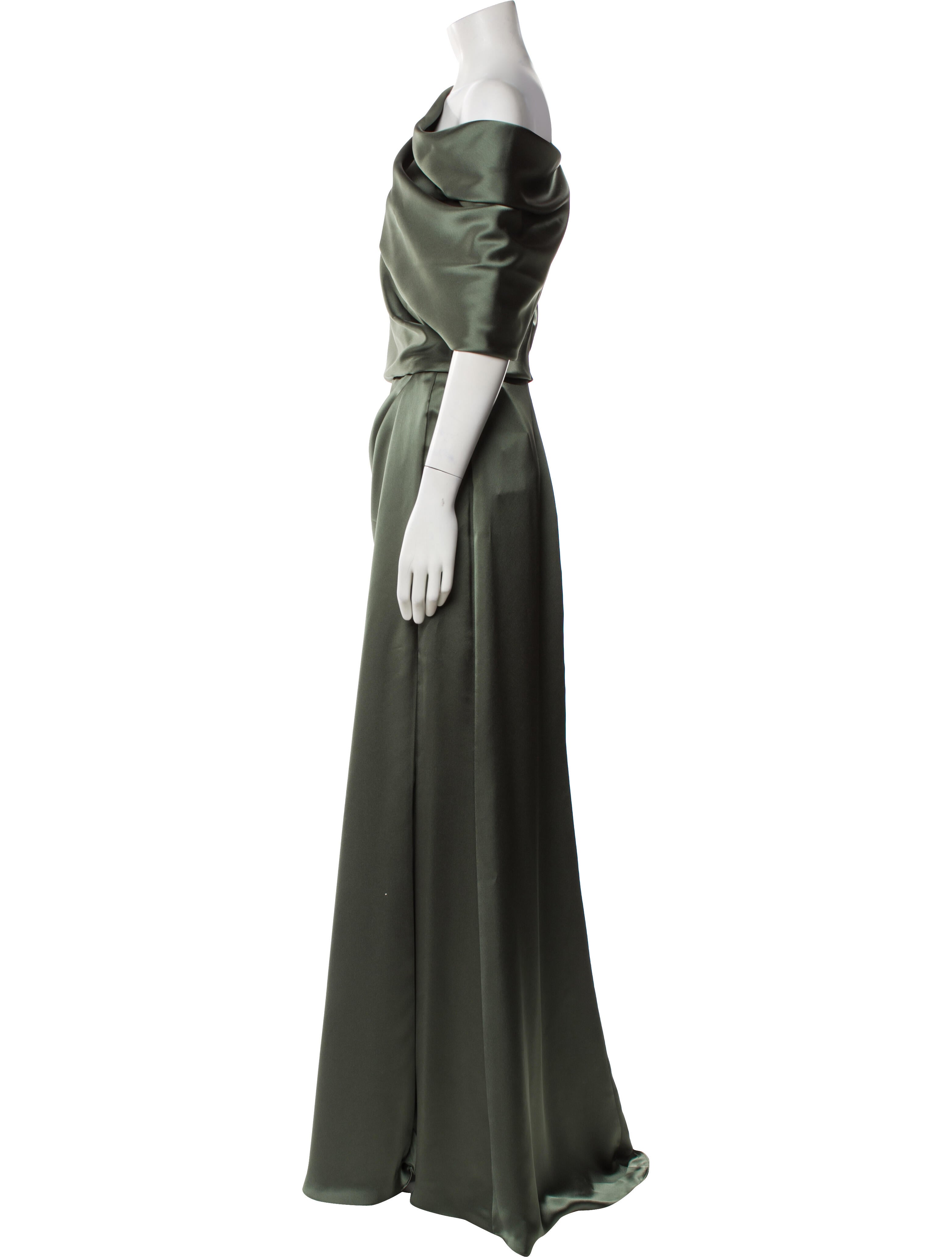 Amsale Cowl Neck Long Dress w/ Tags
