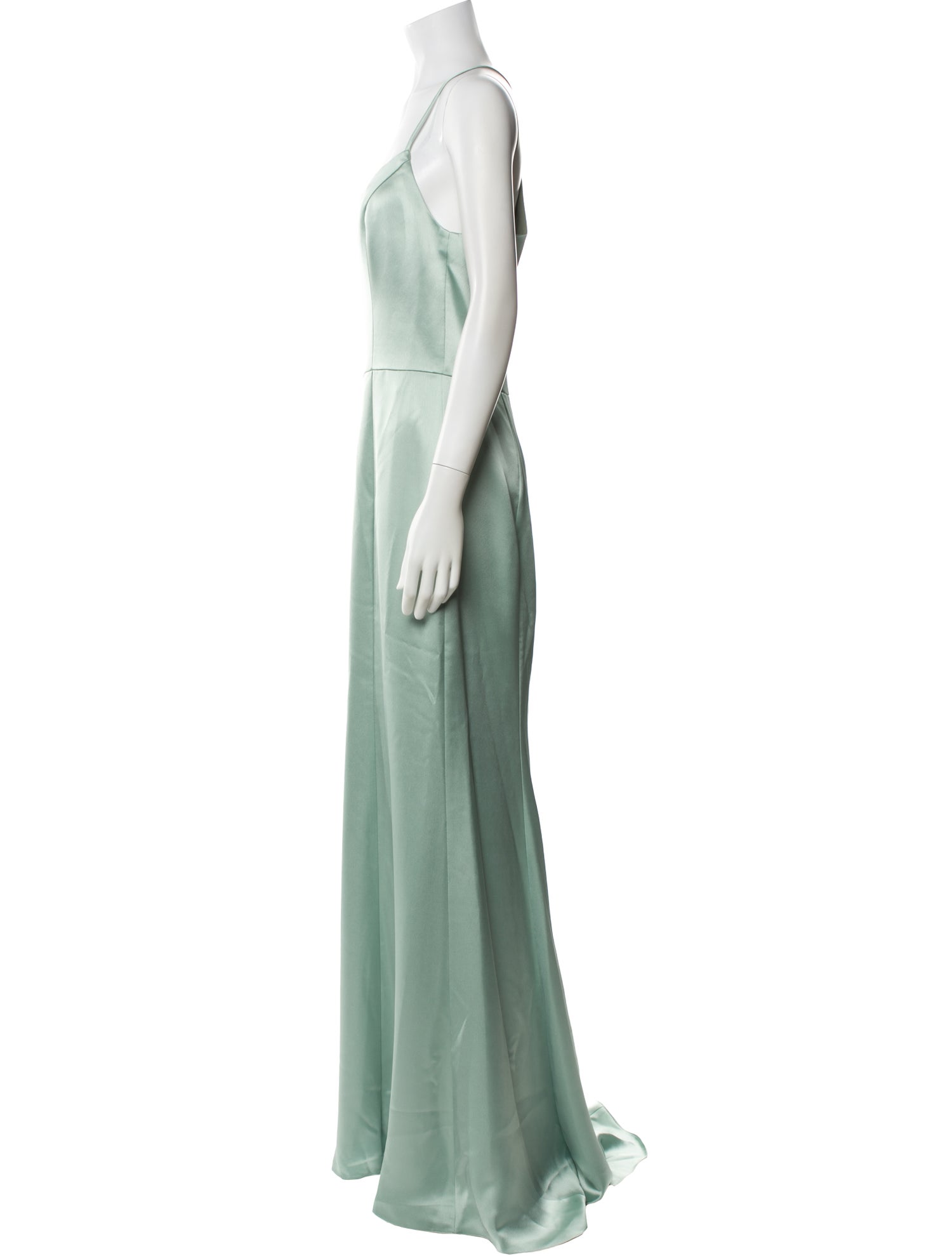 Amsale Square Neckline Long Dress w/ Tags