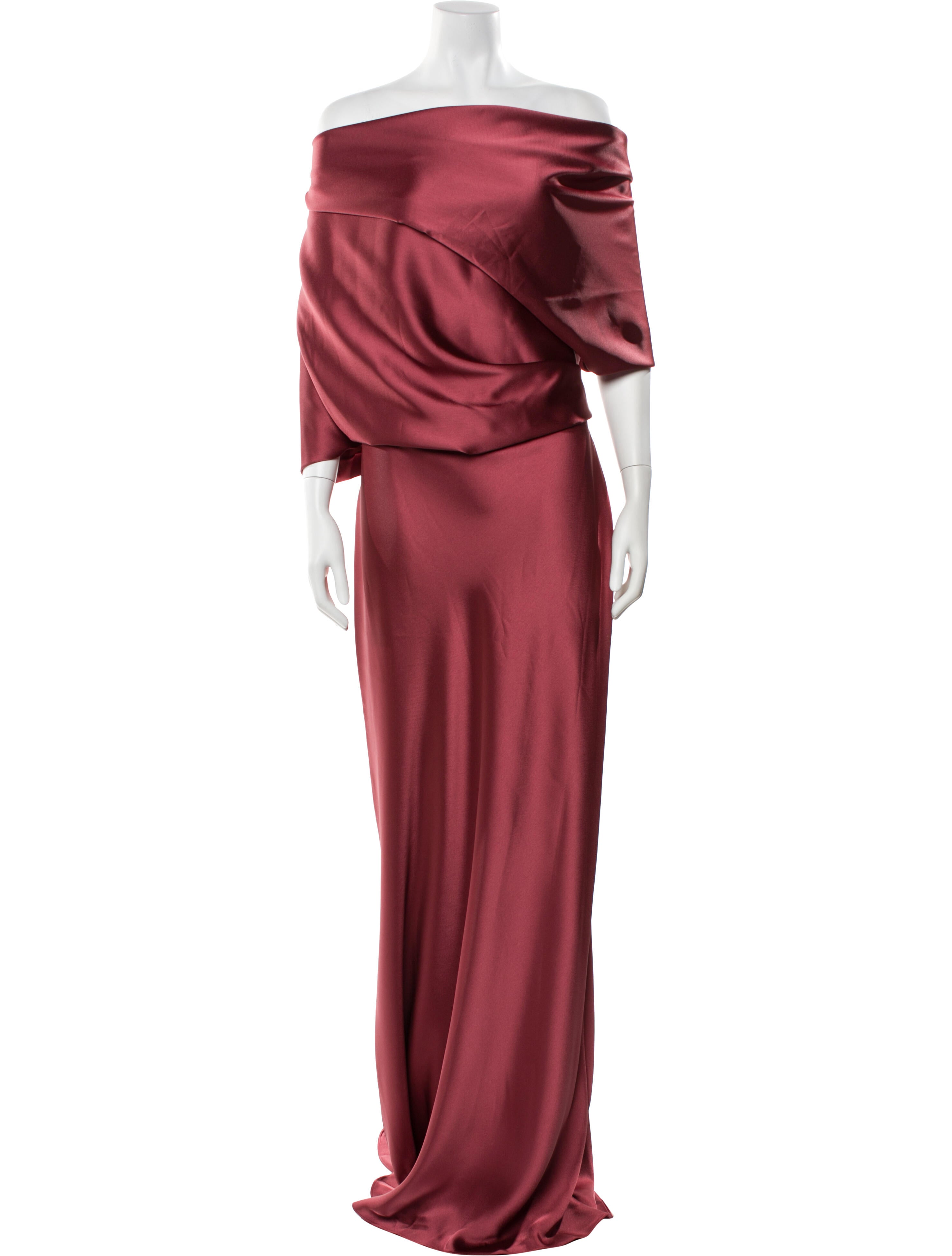 Amsale Off-The-Shoulder Long Dress w/ Tags