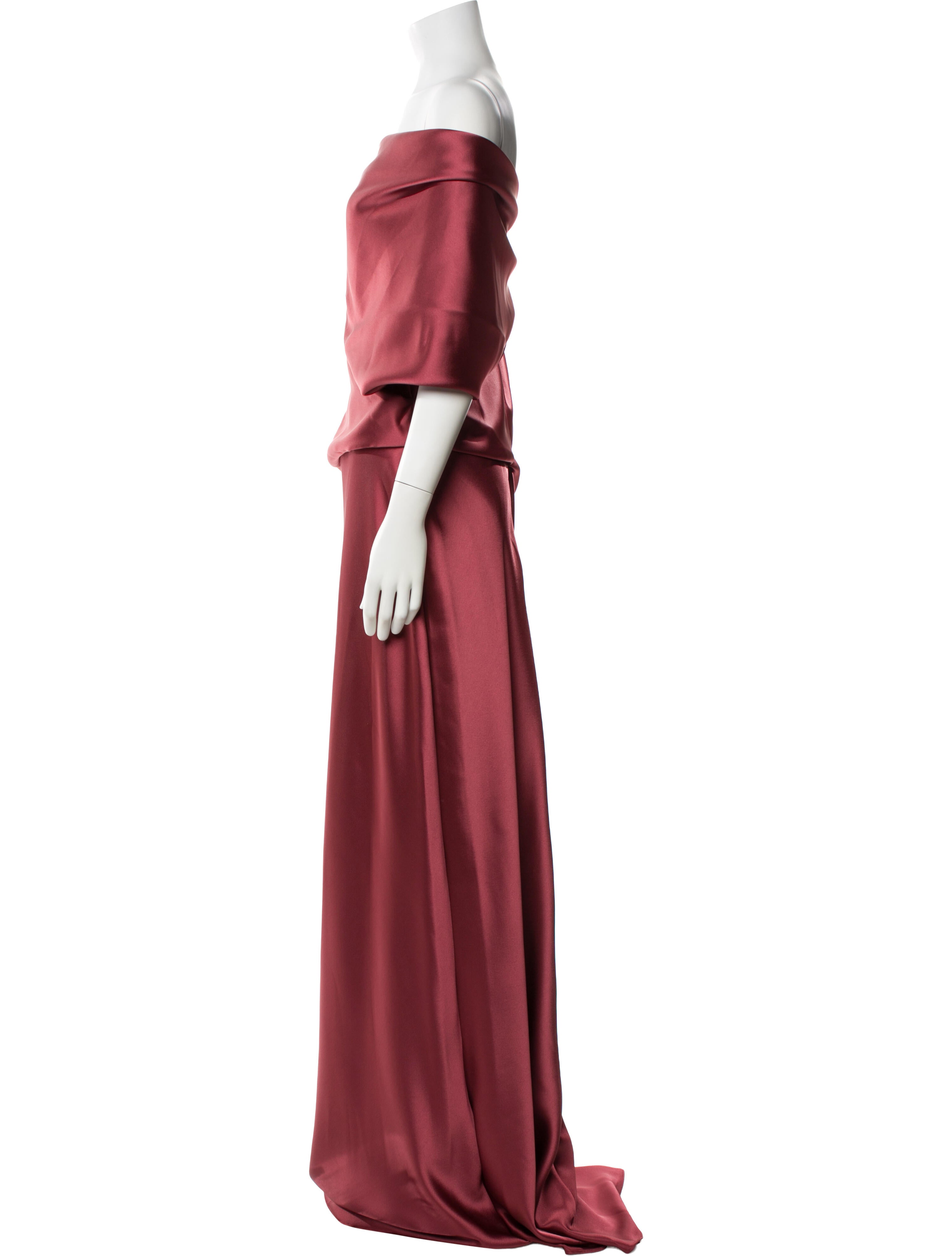 Amsale Off-The-Shoulder Long Dress w/ Tags