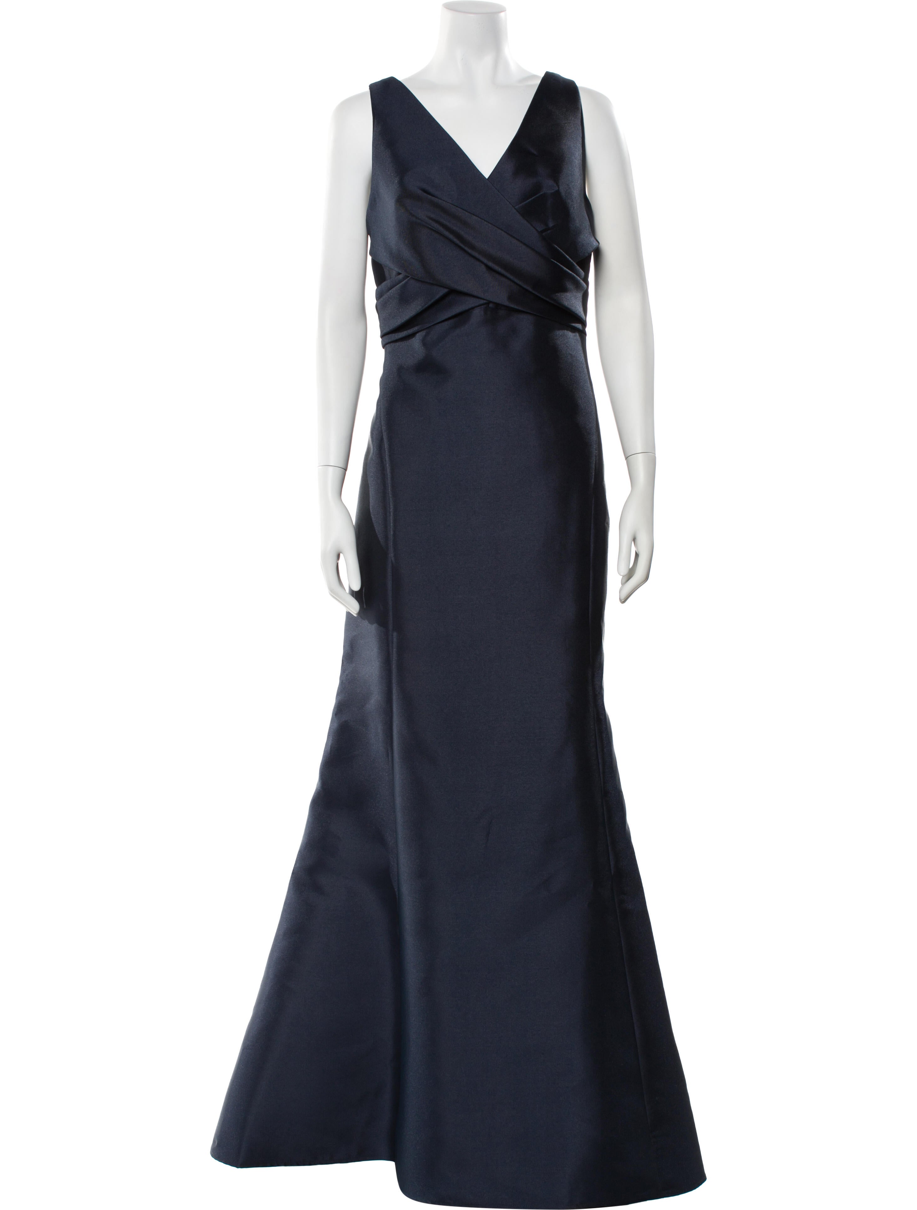 Amsale V-Neck Long Dress w/ Tags