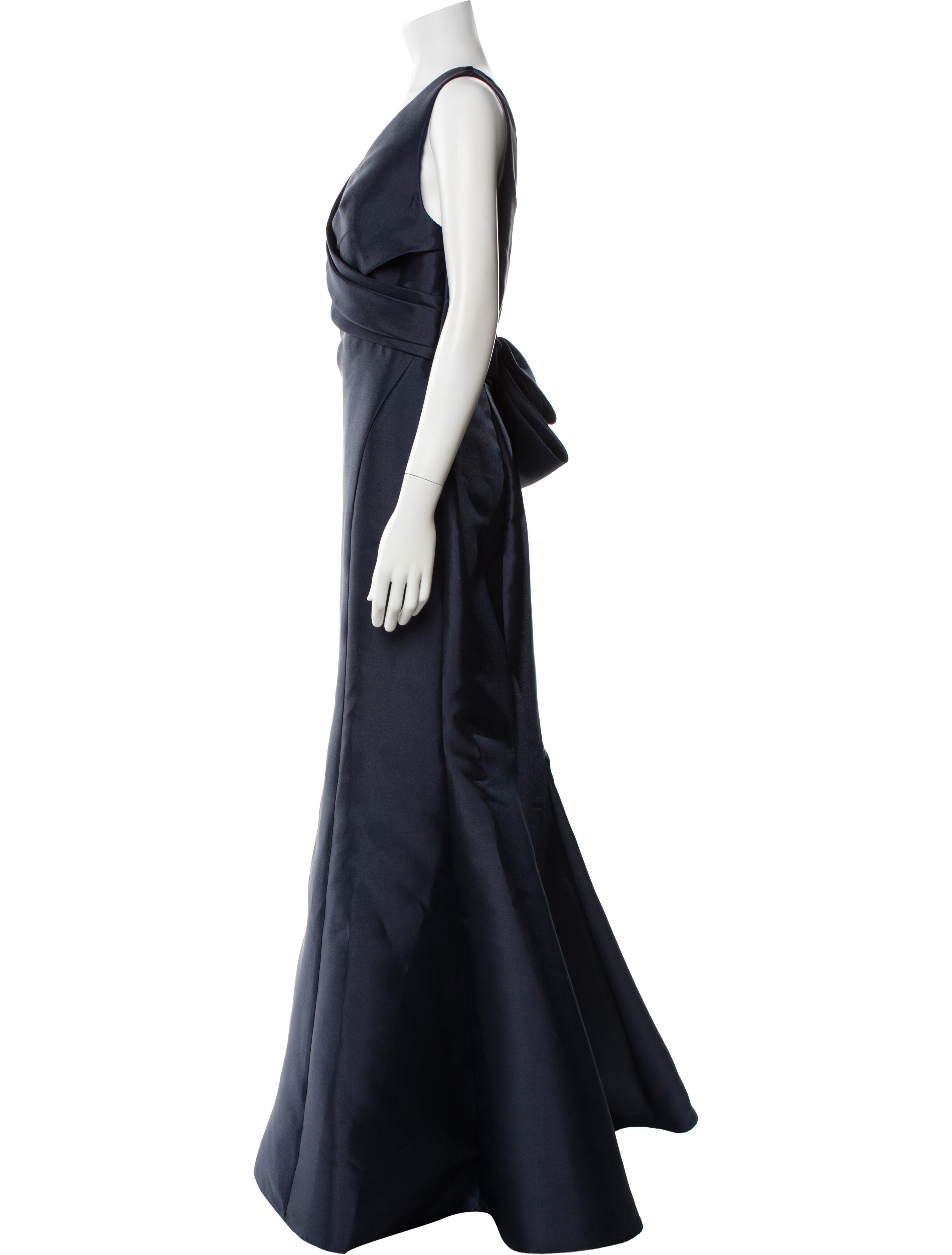 Amsale V-Neck Long Dress w/ Tags