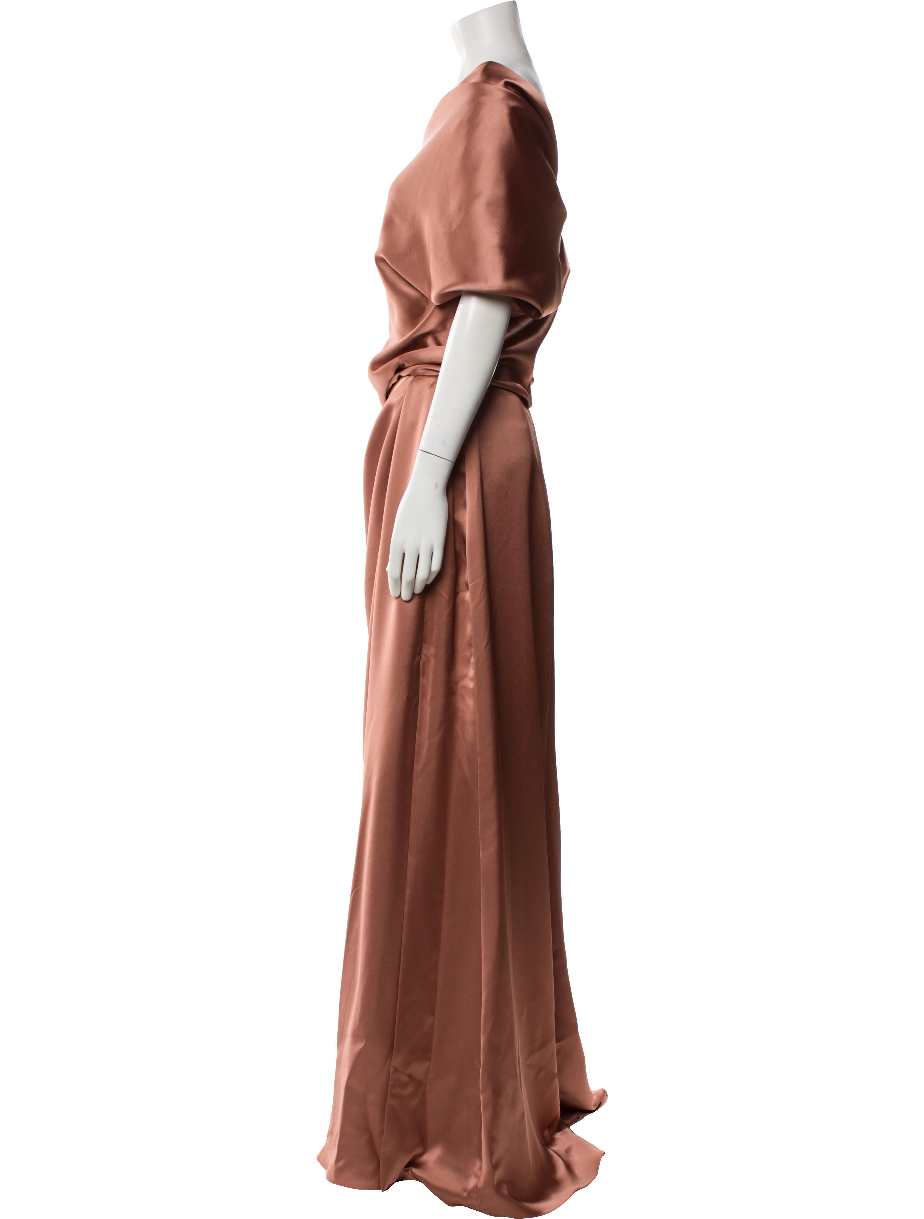 Amsale One-Shoulder Long Dress w/ Tags