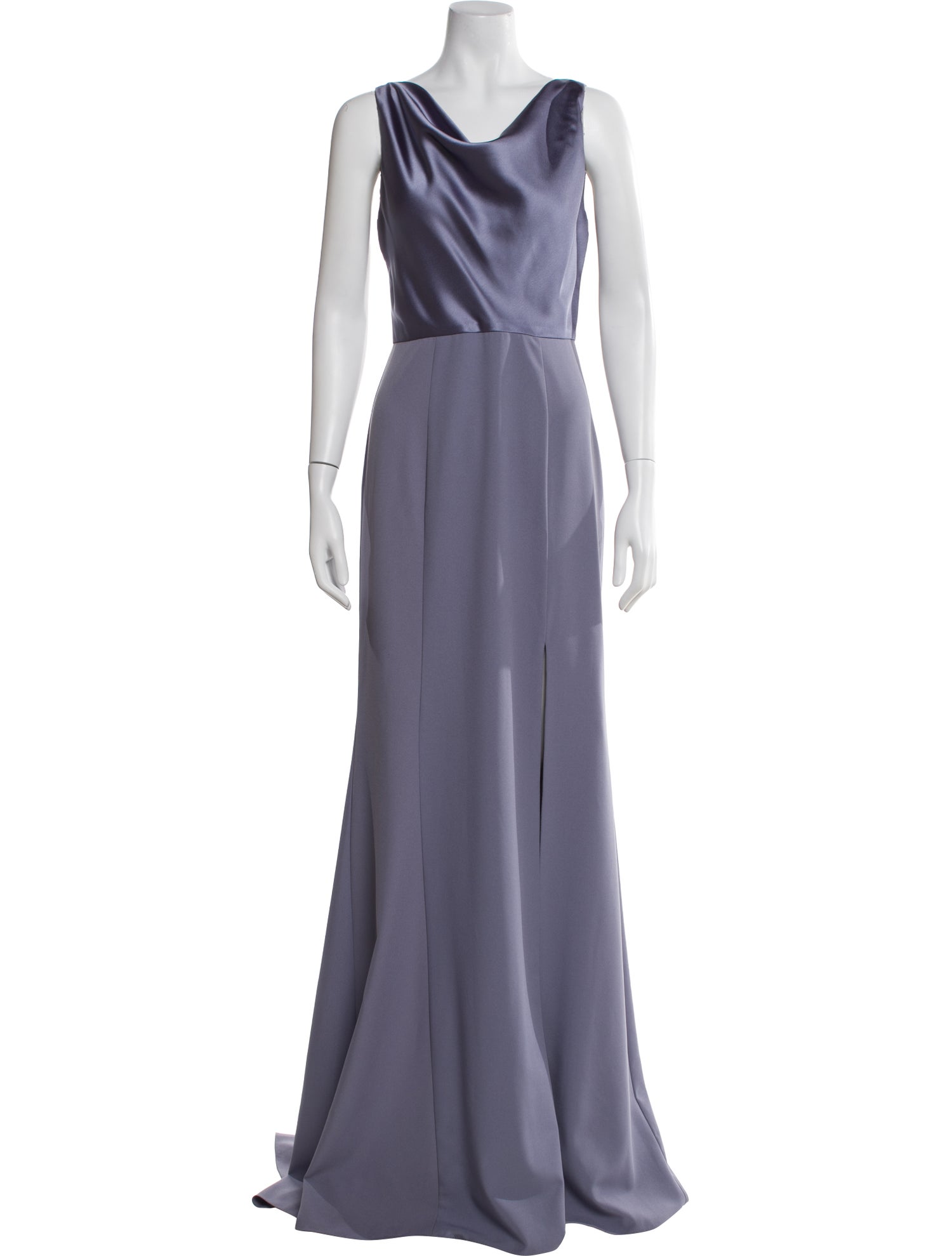 Amsale Cowl Neck Long Dress