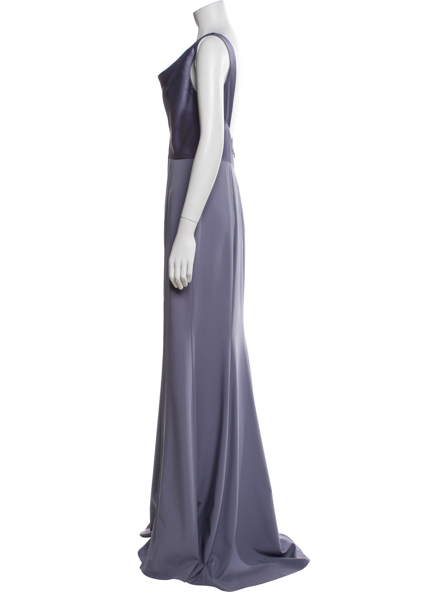 Amsale Cowl Neck Long Dress