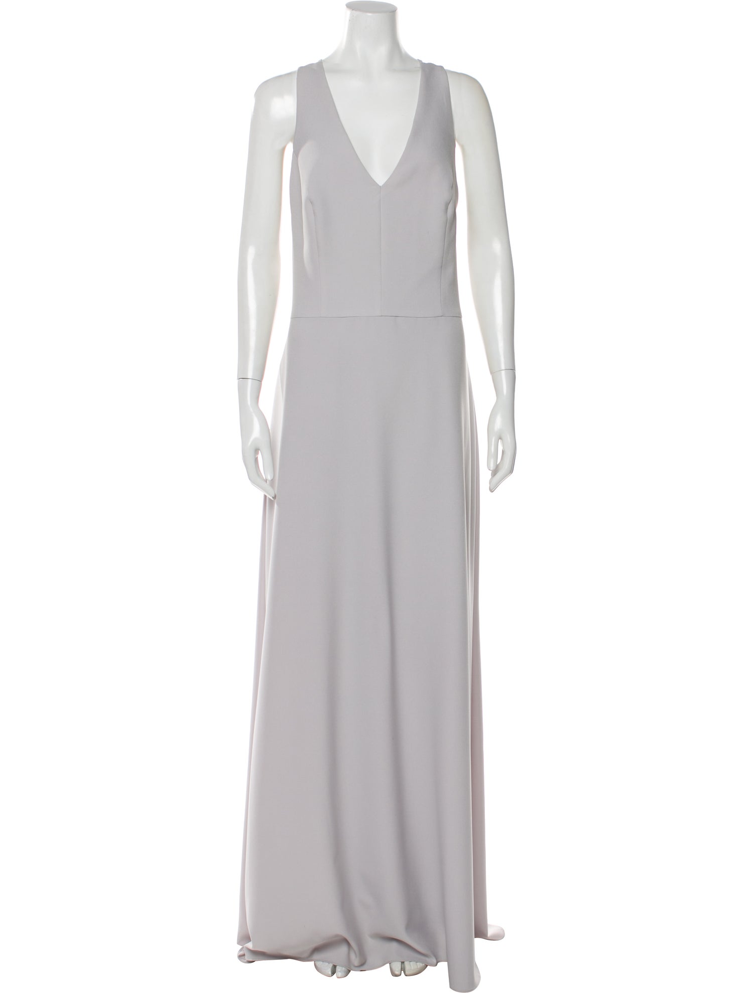 Amsale V-Neck Long Dress