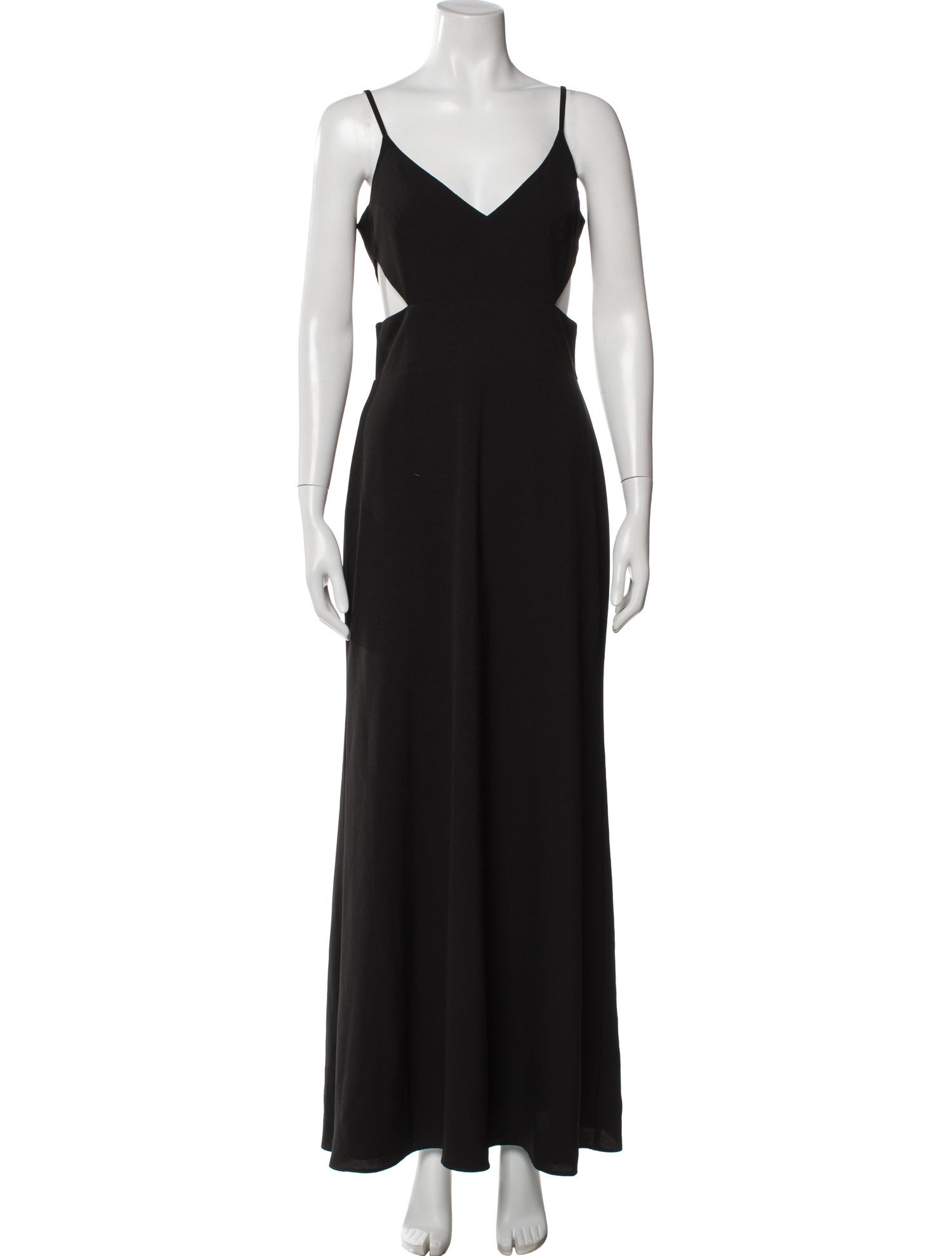 Amsale V-Neck Long Dress